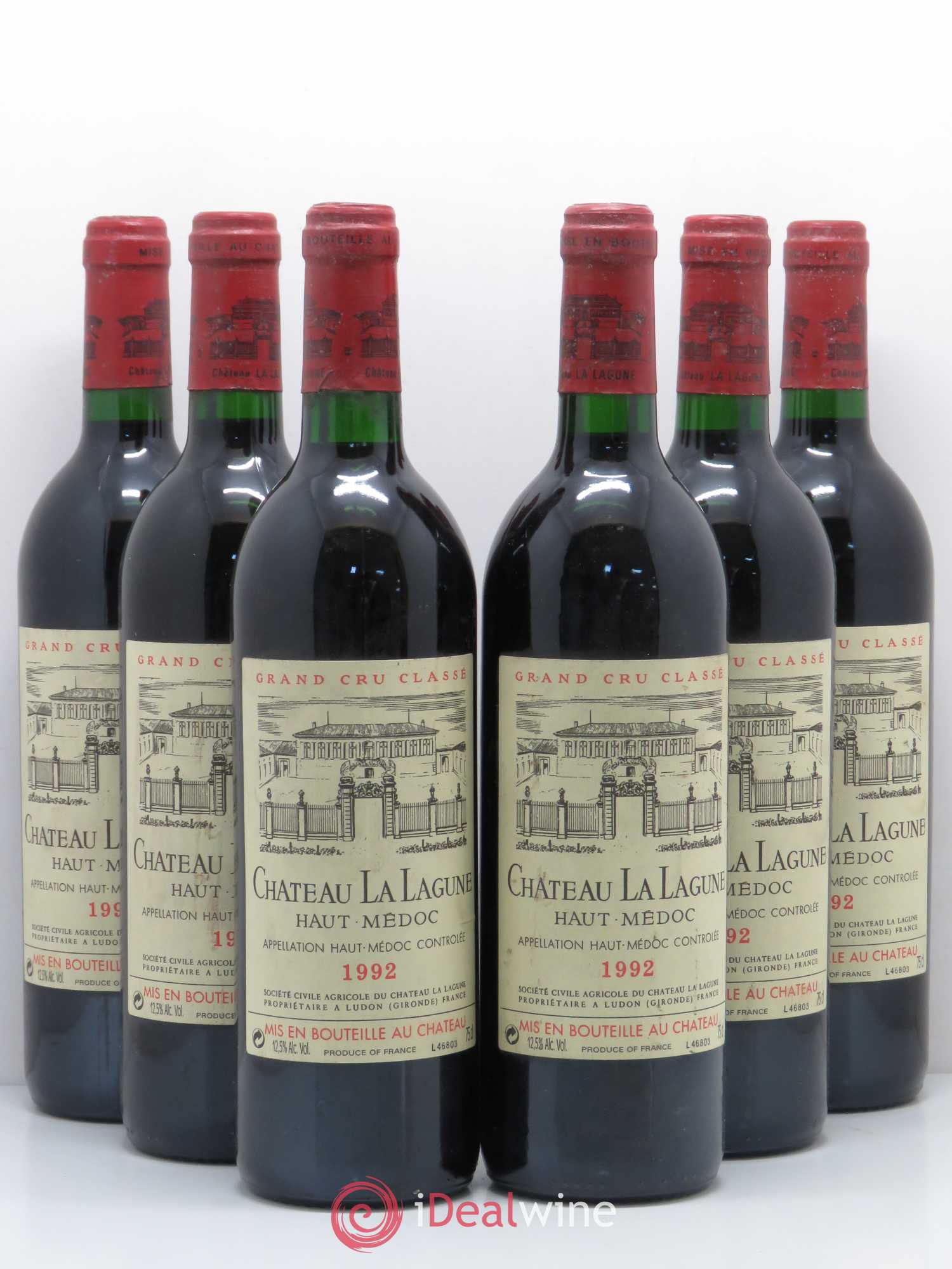 Château la Lagune 3ème Grand Cru Classé 1992 - Lot de 6 bouteilles - 0