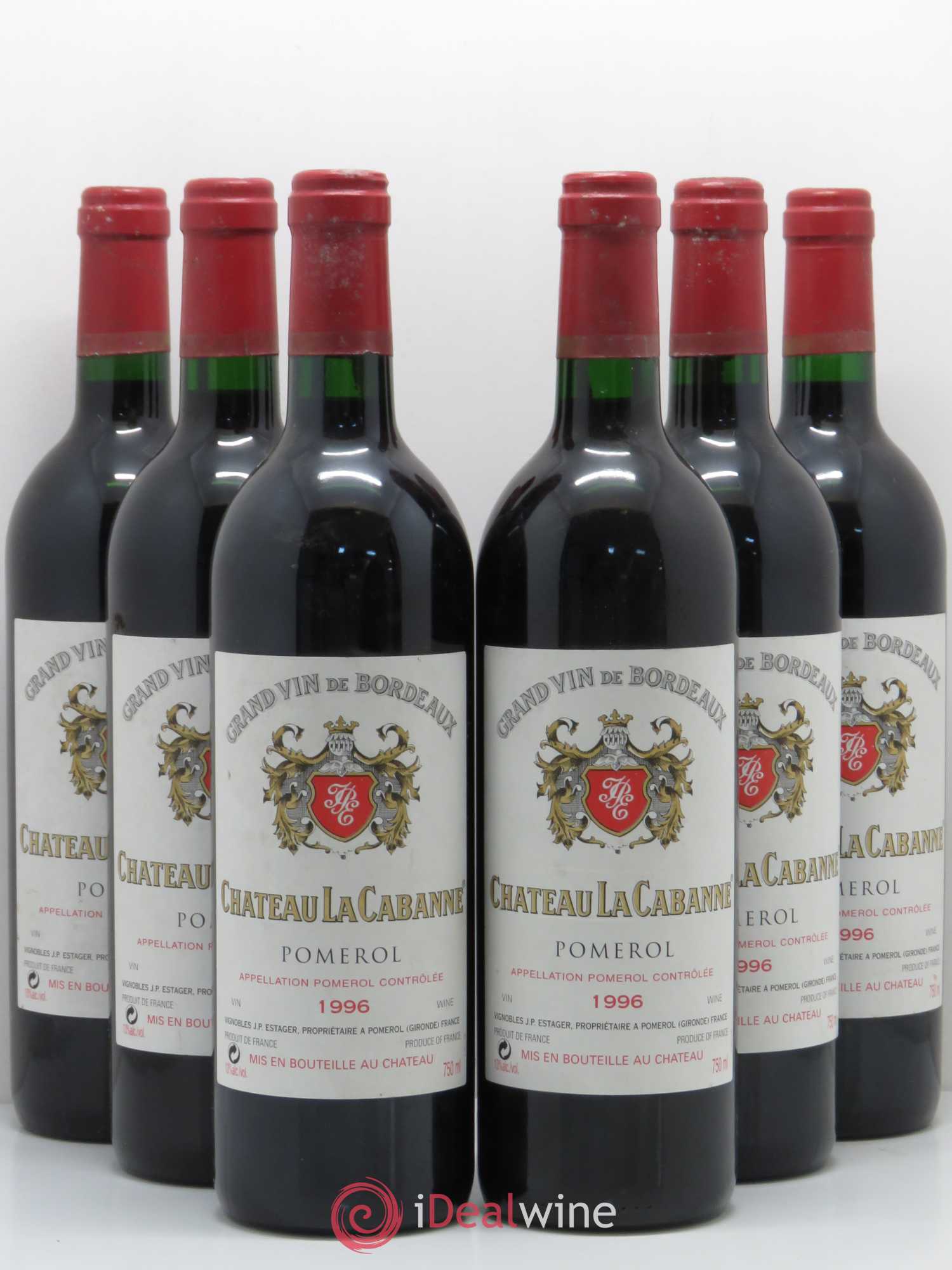 Château la Cabanne 1996 - Lot de 6 bouteilles - 0