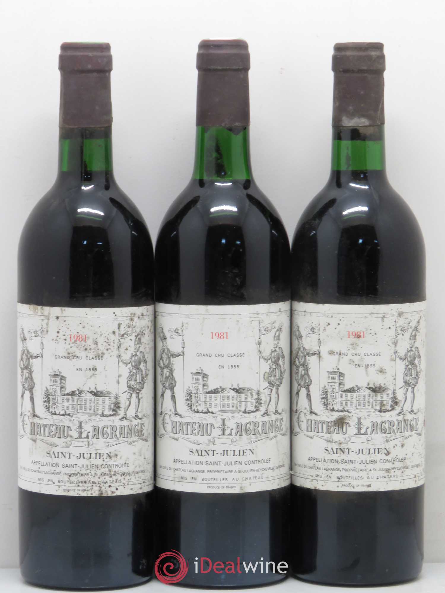 Château Lagrange 3ème Grand Cru Classé (sans prix de réserve) 1981 - Lot de 5 bouteilles - 1