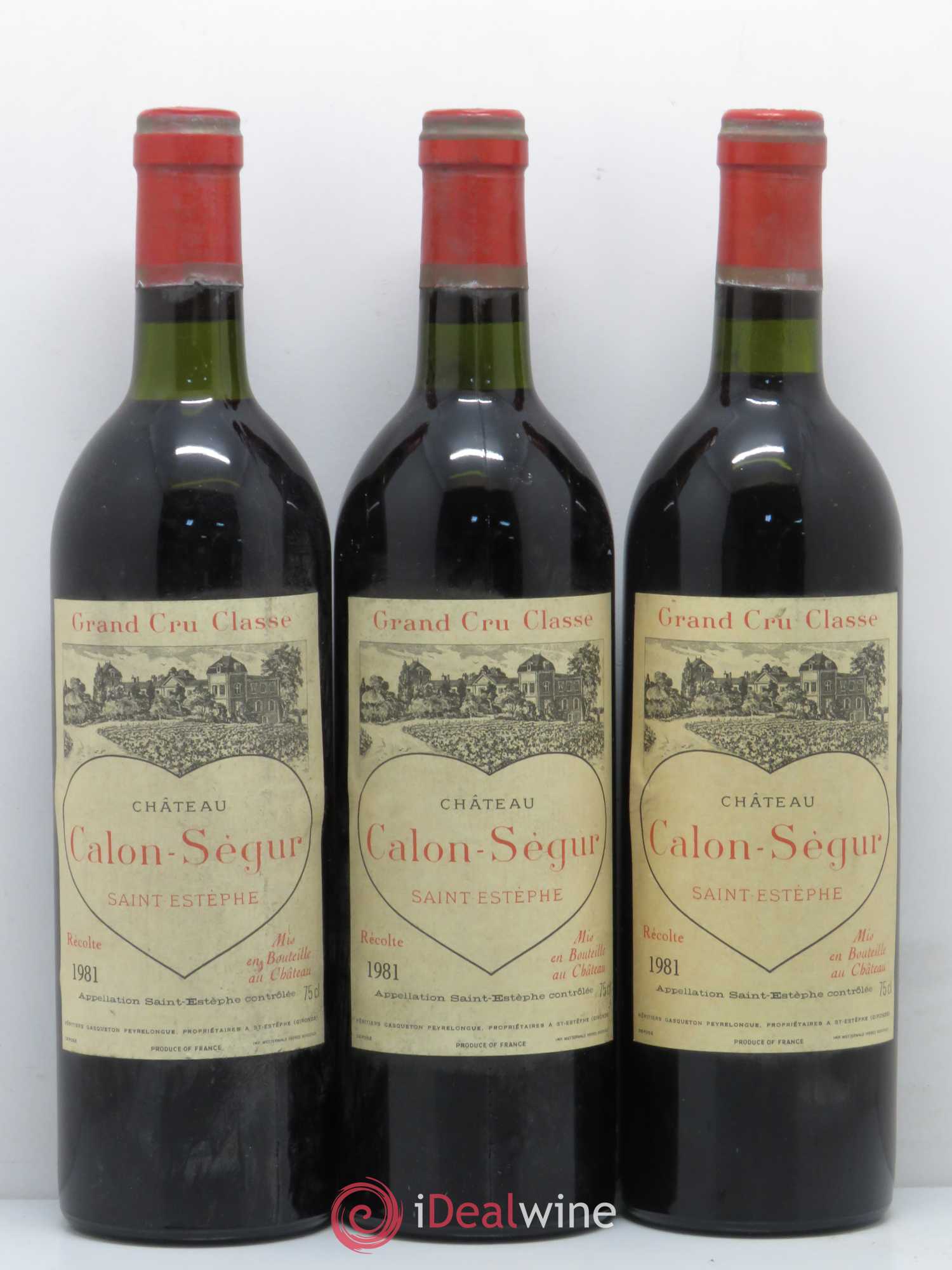 Château Calon Ségur 3ème Grand Cru Classé 1981 - Lot de 6 bouteilles - 1