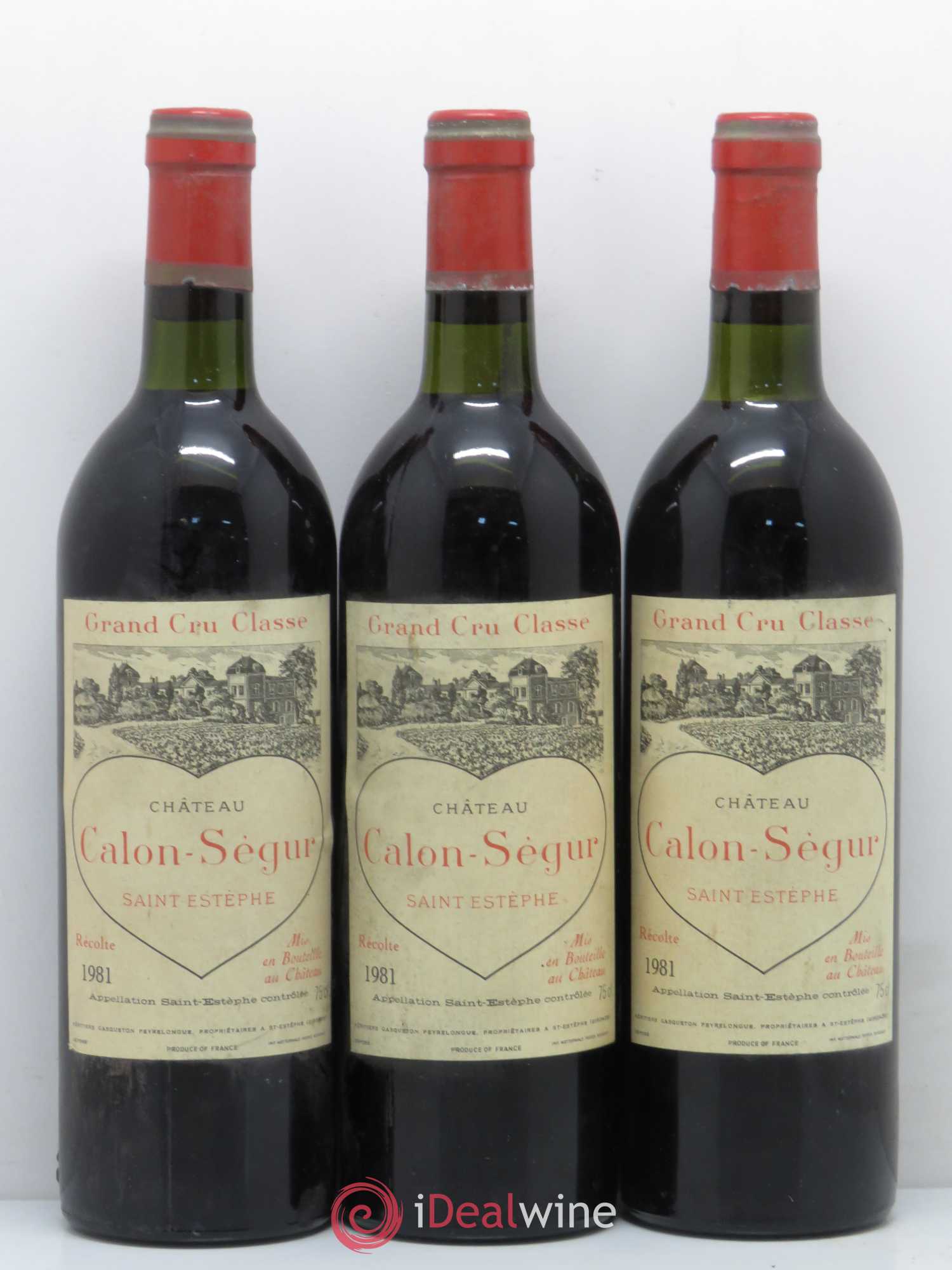 Château Calon Ségur 3ème Grand Cru Classé 1981 - Lot de 6 bouteilles - 2