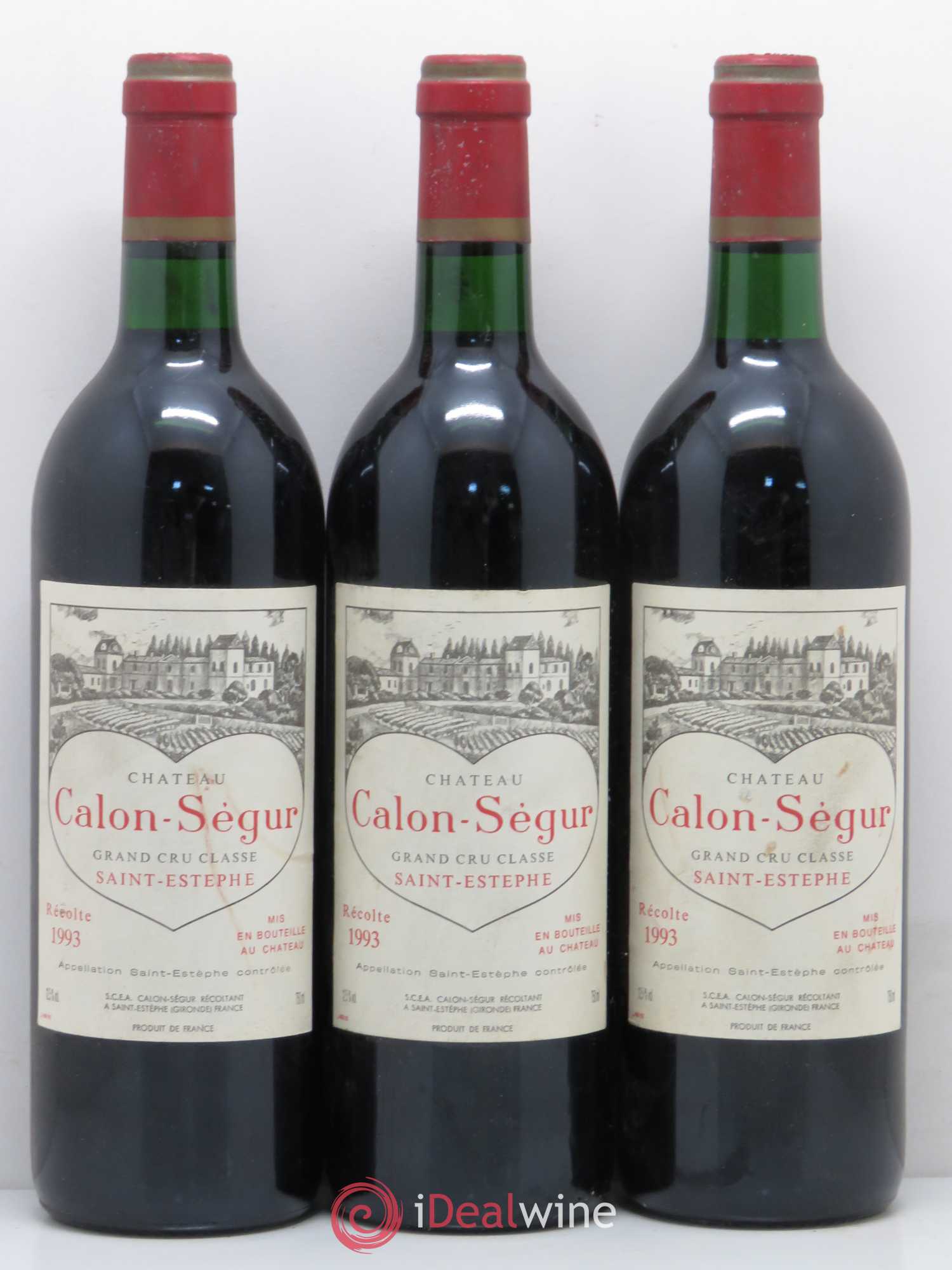 Château Calon Ségur 3ème Grand Cru Classé 1993 - Lot de 6 bouteilles - 1