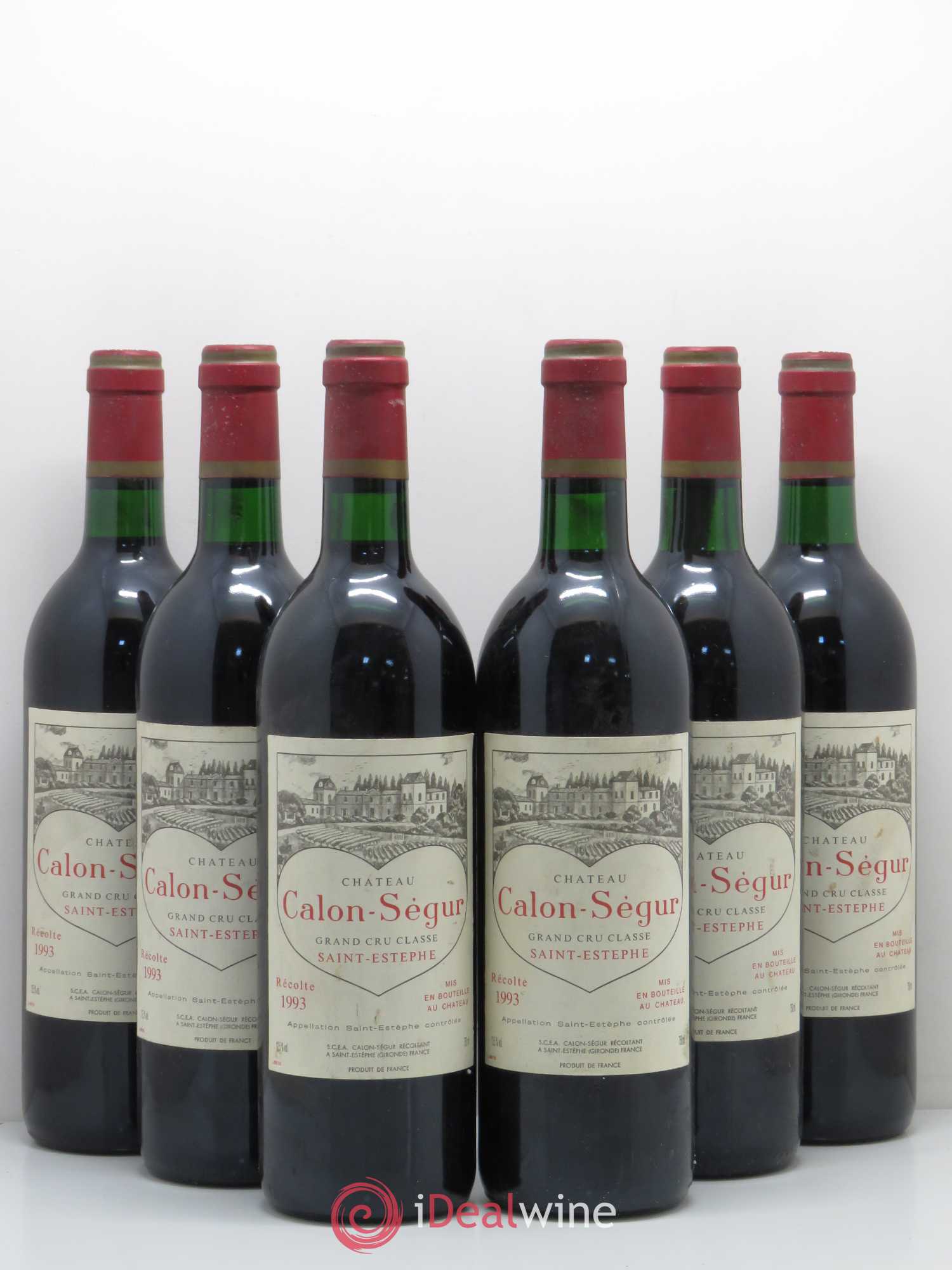 Château Calon Ségur 3ème Grand Cru Classé 1993 - Lot de 6 bouteilles - 0