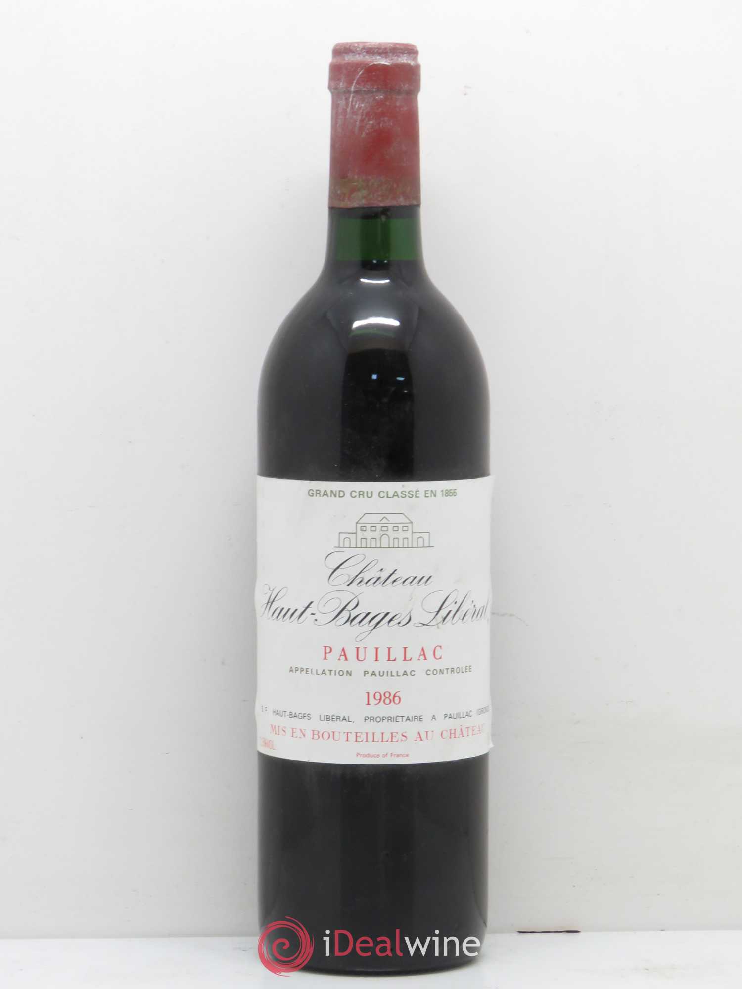 Château Haut-Bages Libéral 1986 1986 Chateau Haut Bages Liberal Magnum 🍷 Antikwein - Buy vintage