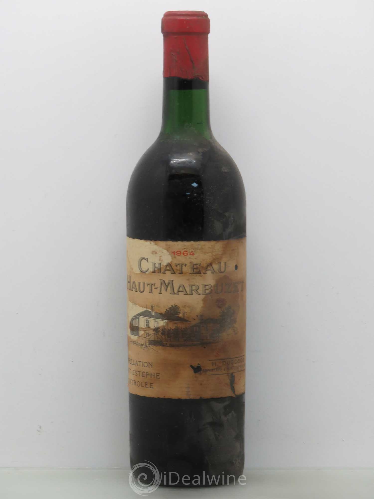 Château Haut Marbuzet 1964 - Lot de 1 bouteille - 0