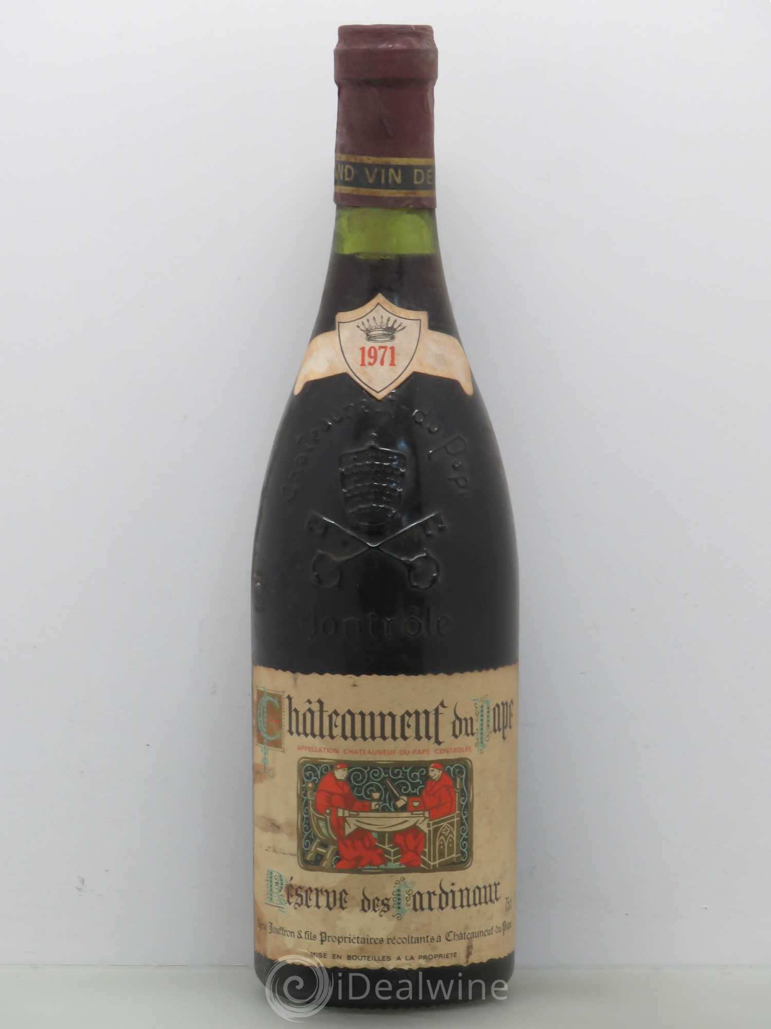 Châteauneuf-du-Pape Réserve des Cardinaux - René Jouffron et Fils 1971 - Lot de 1 bouteille - 0