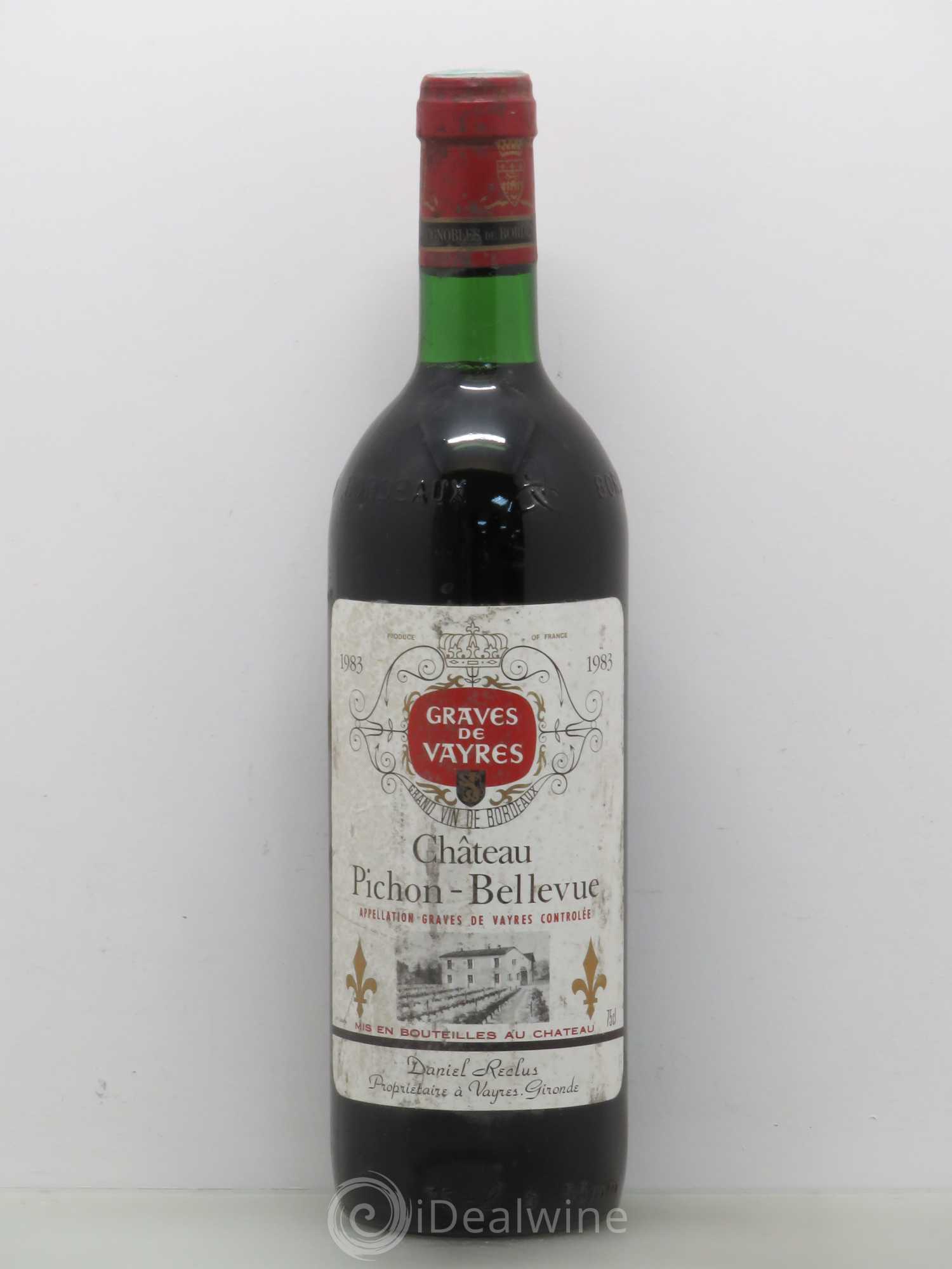 Bordeaux Château Pichon Bellevue 1983 - Posten von 1 Flasche - 0