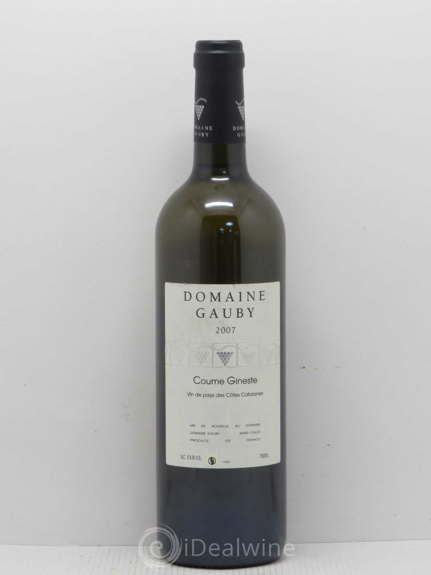 Côtes Catalanes Coume Gineste Gauby (Domaine) 2007 - Lot de 1 bouteille - 0