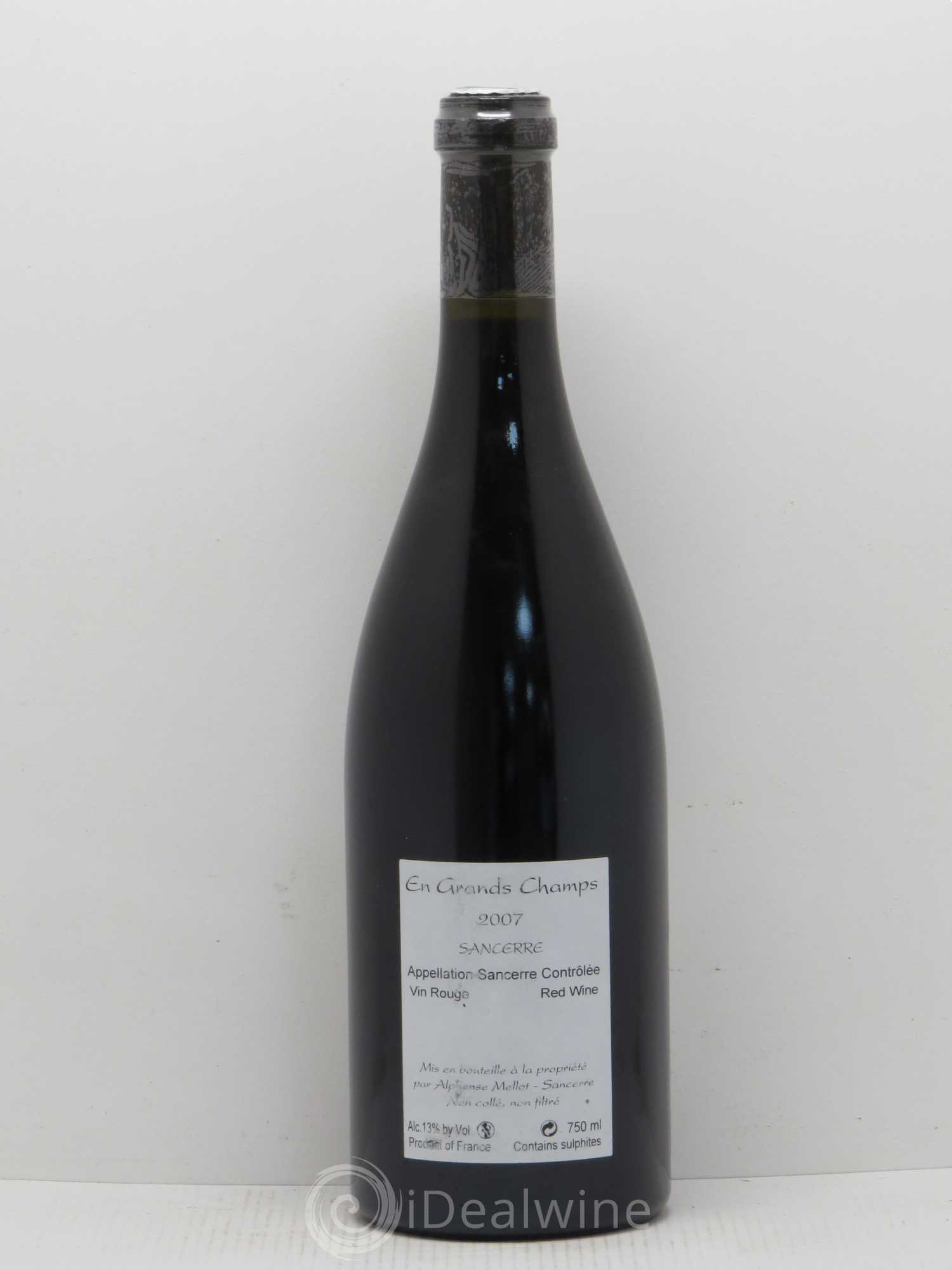 Sancerre En Grands Champs Alphonse Mellot 2007 - Lot de 1 bouteille - 1
