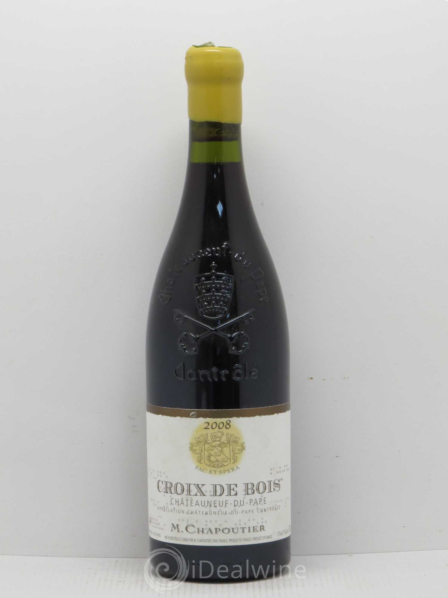 Châteauneuf-du-Pape Croix de Bois Chapoutier 2008 - Lot de 1 bouteille - 0