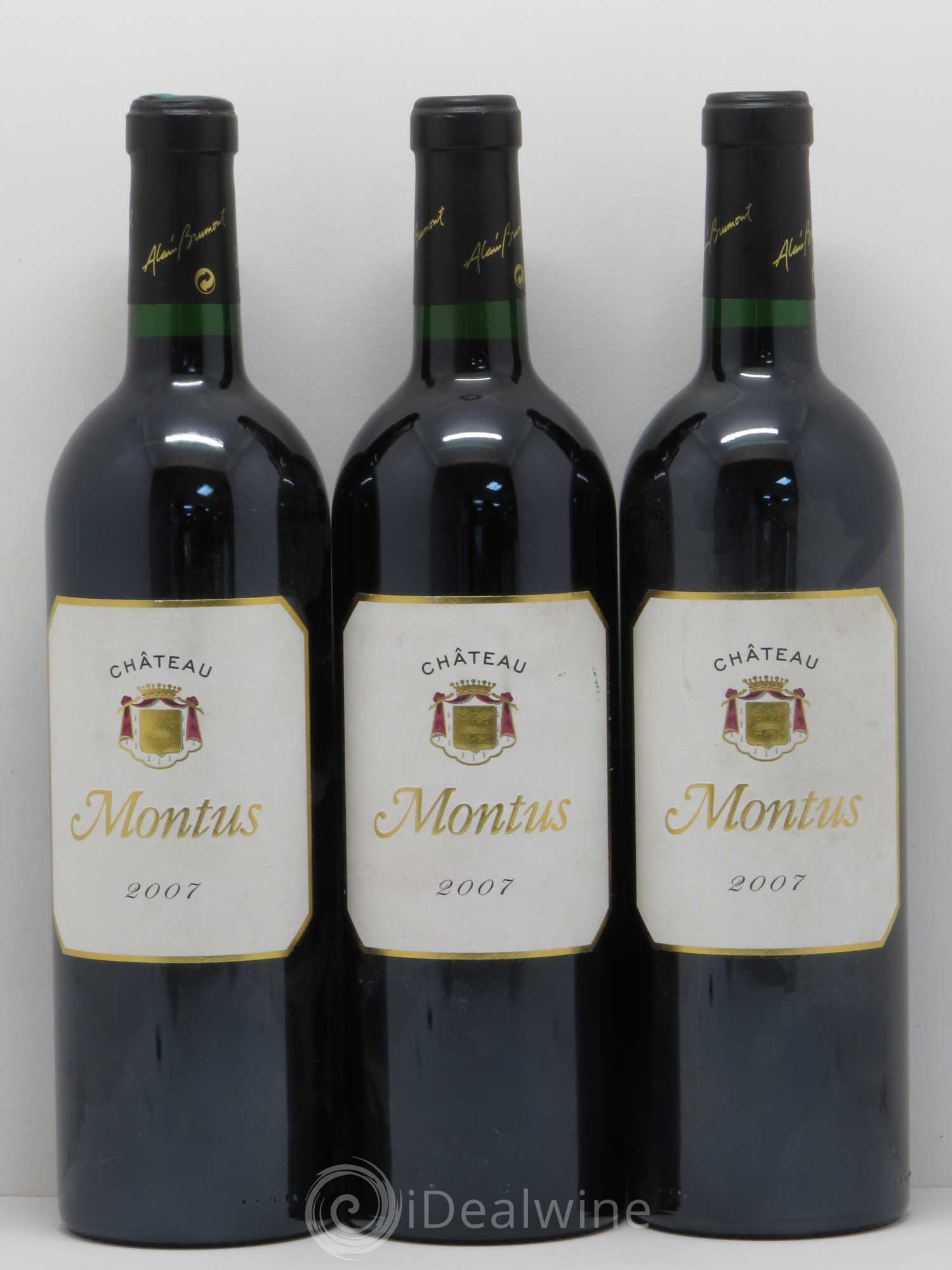 Madiran Château Montus Alain Brumont 2007 - Lot de 3 bouteilles - 0