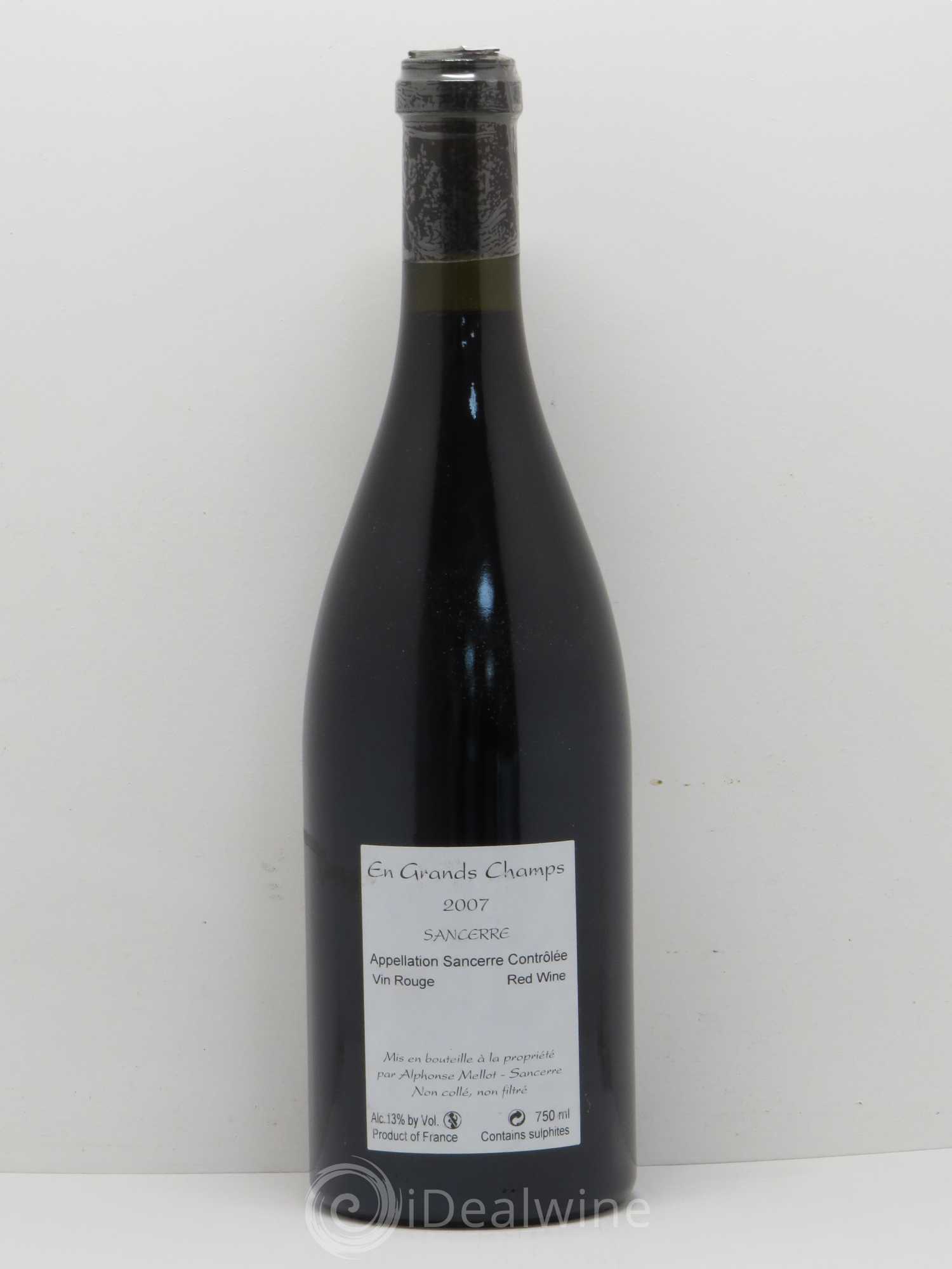 Sancerre En Grands Champs Alphonse Mellot 2007 - Lot de 1 bouteille - 1