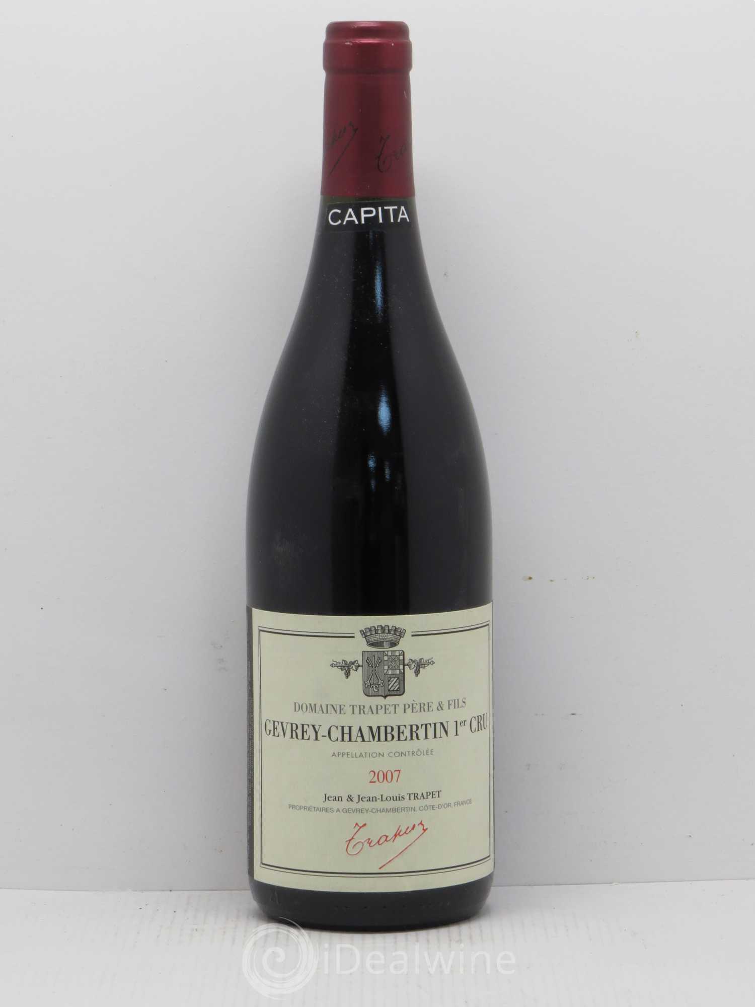 Gevrey-Chambertin 1er Cru Capita Domaine Trapet (sans prix de réserve) 2007 - Lot de 1 bouteille - 0