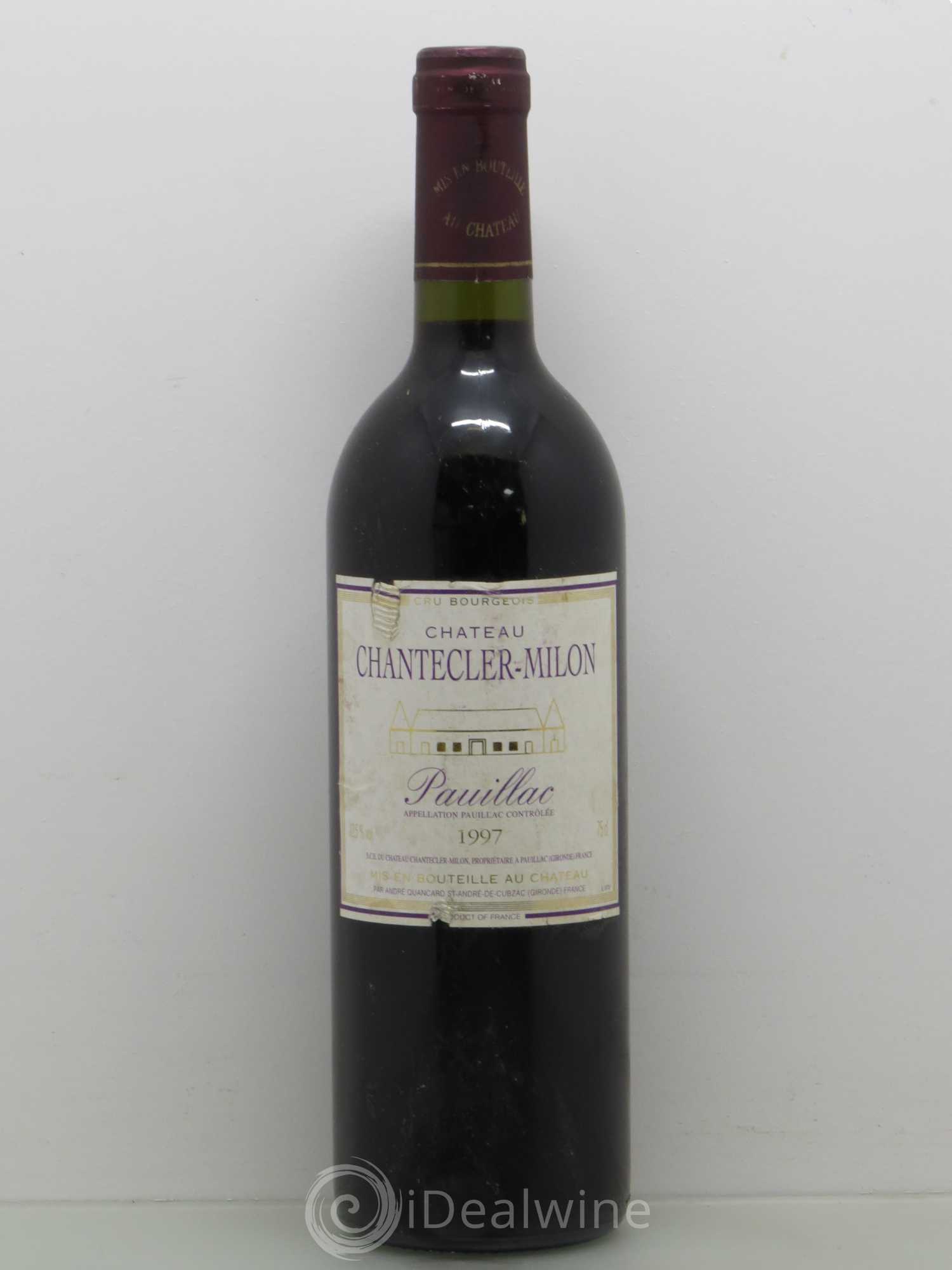 Pauillac Château Chanteclerc Milon 1997 - Posten von 1 Flasche - 0