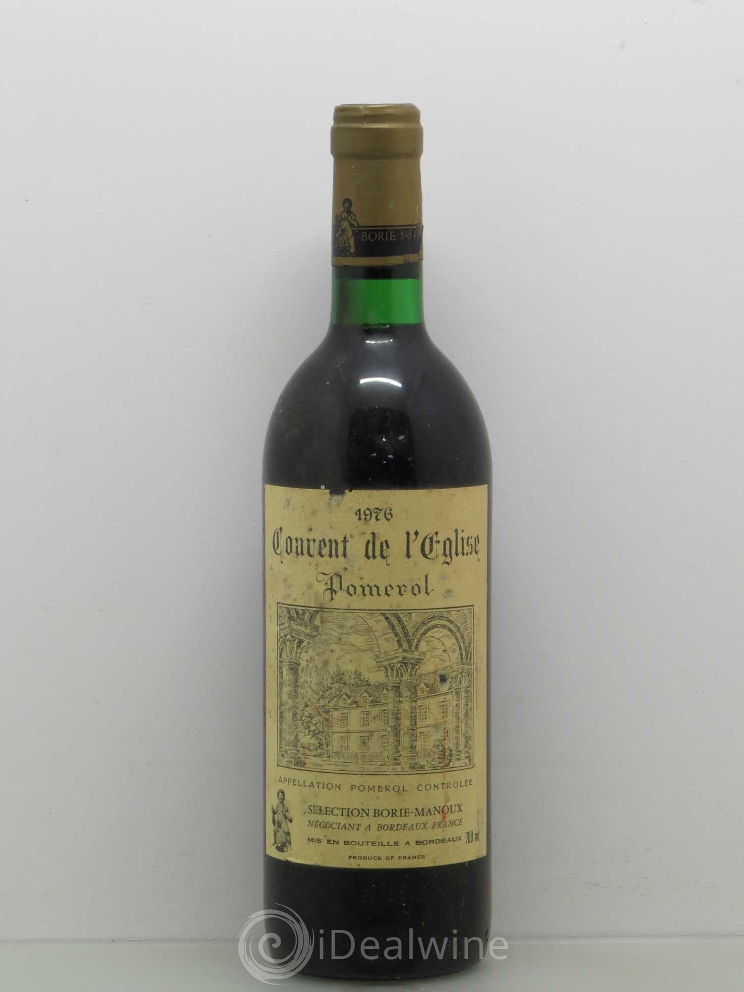Clos l'Eglise Couvent de l eglise 1976 - Posten von 1 Flasche - 0