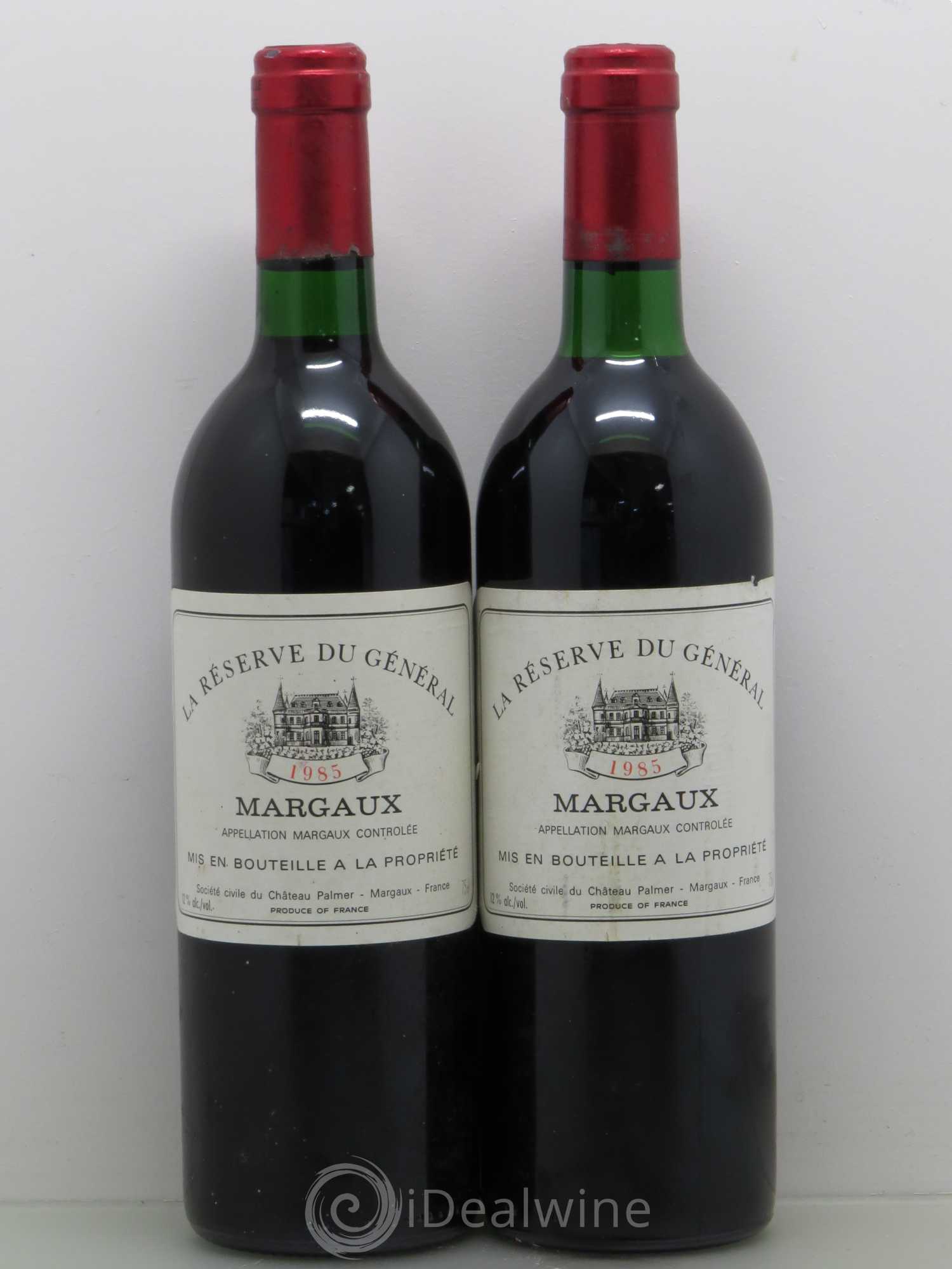 Bordeaux La Reserve Du General Margaux 1985 - Posten von 2 Flaschen - 0