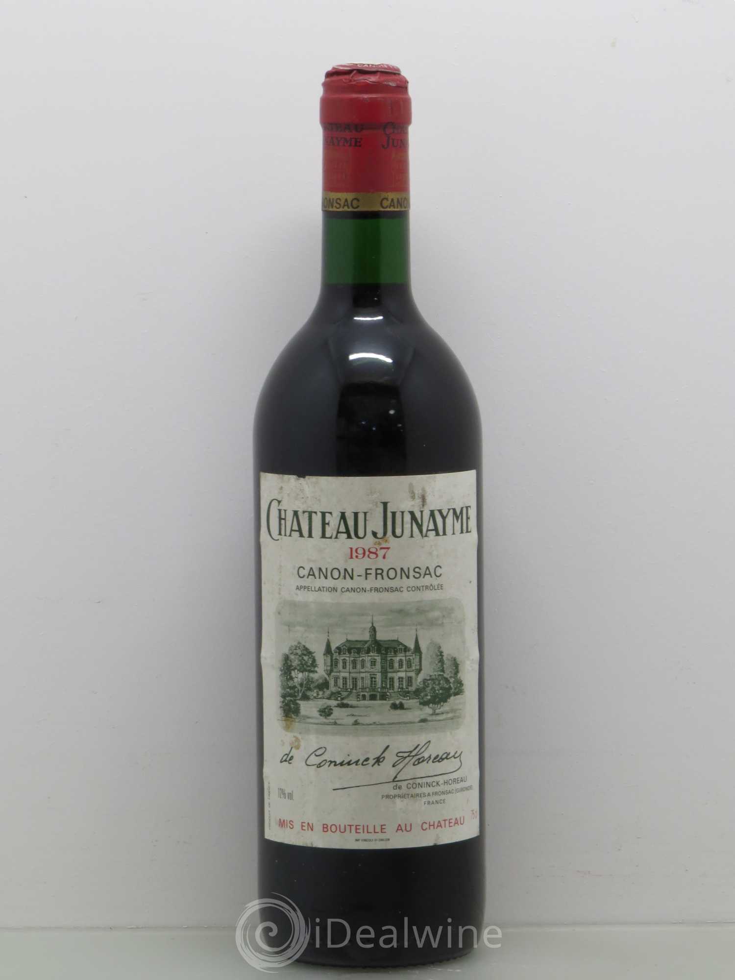 Canon-Fronsac Château Junayme 1987 - Posten von 1 Flasche - 0