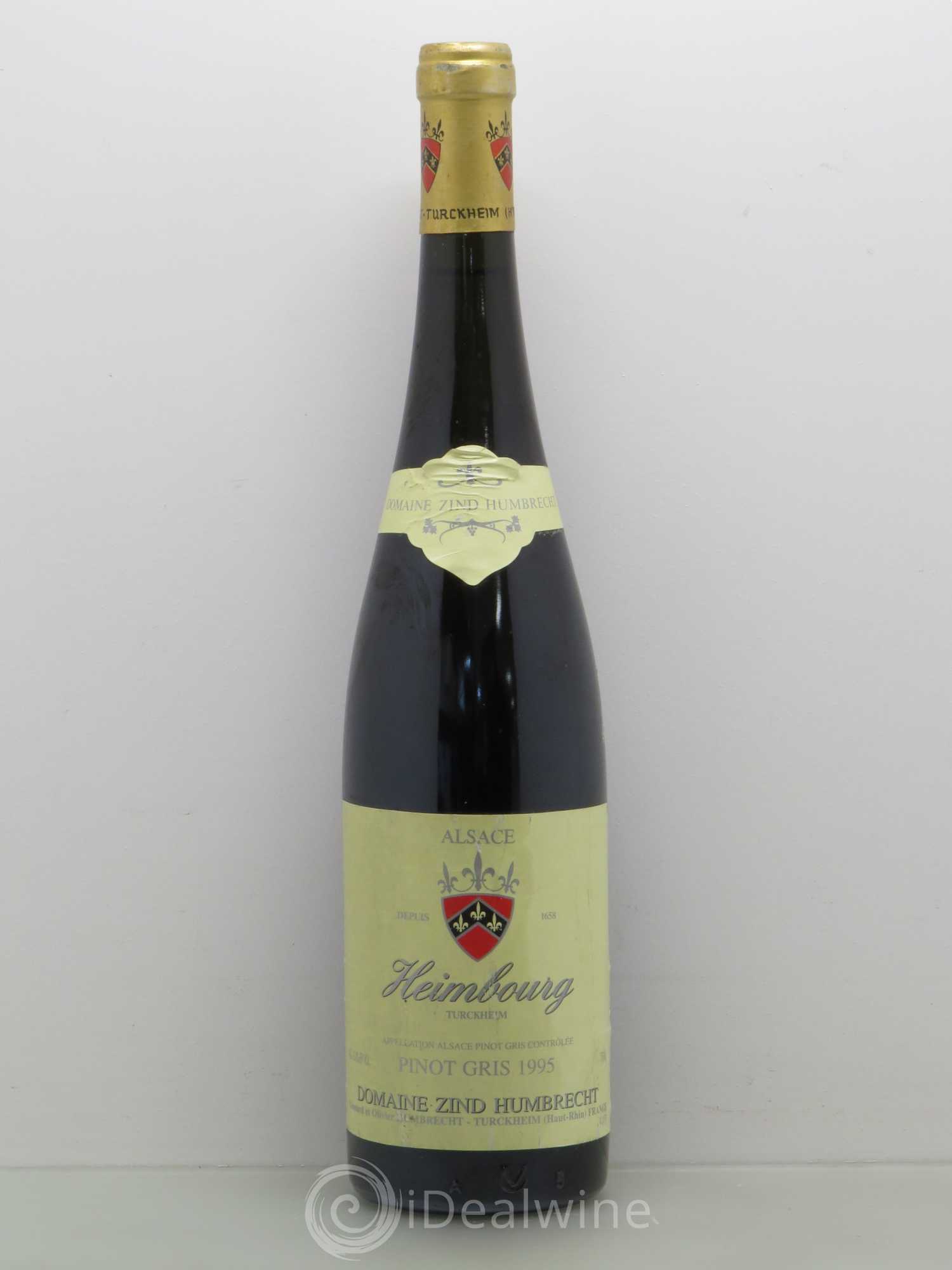 Alsace Pinot Gris Heimbourg Zind-Humbrecht (Domaine) 1995 - Lot de 1 bouteille - 0