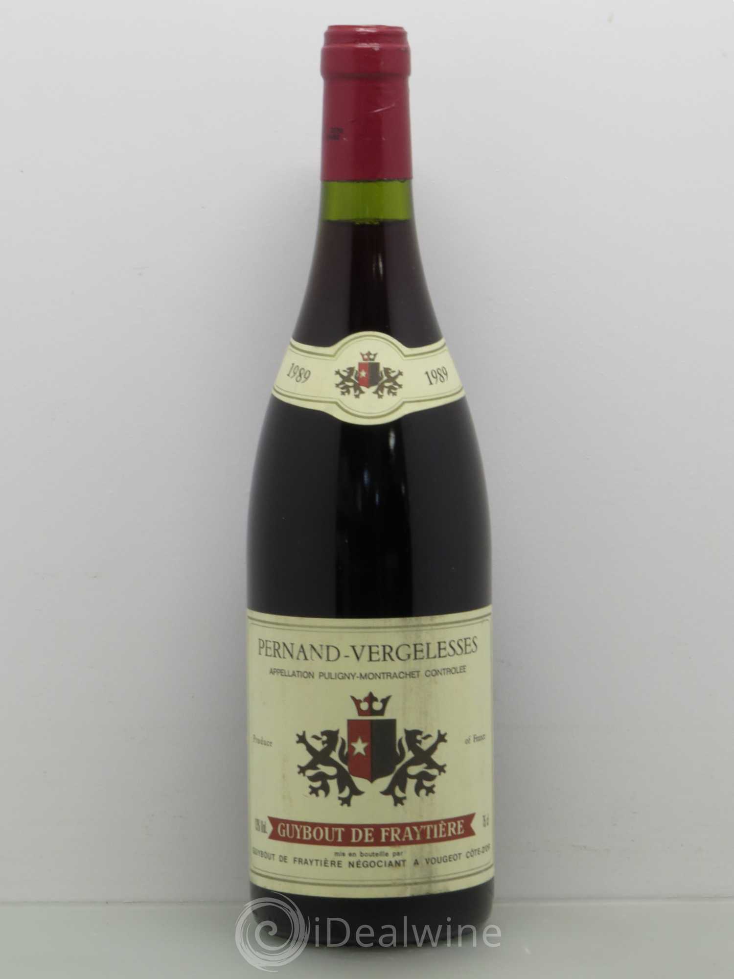 Pernand-Vergelesses Guybout De Fraytiere 1989 - Posten von 1 Flasche - 0