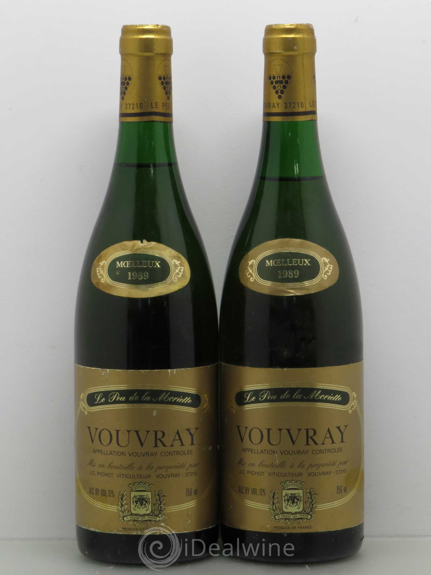Vouvray Pichot 1989 - Lotto di 2 bottiglie - 0