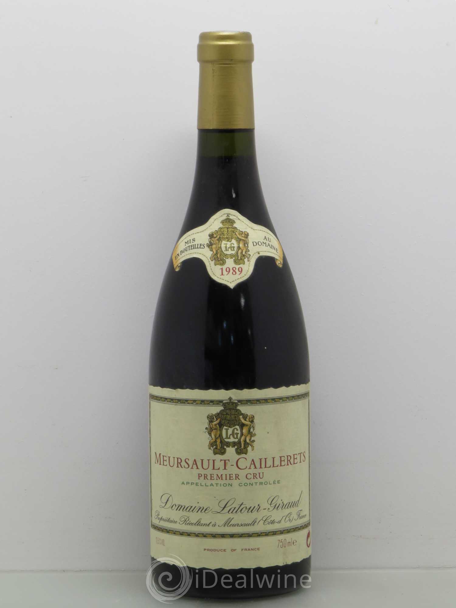Meursault 1er Cru Caillerets Domaine Latour Giraud 1989 - Posten von 1 Flasche - 0