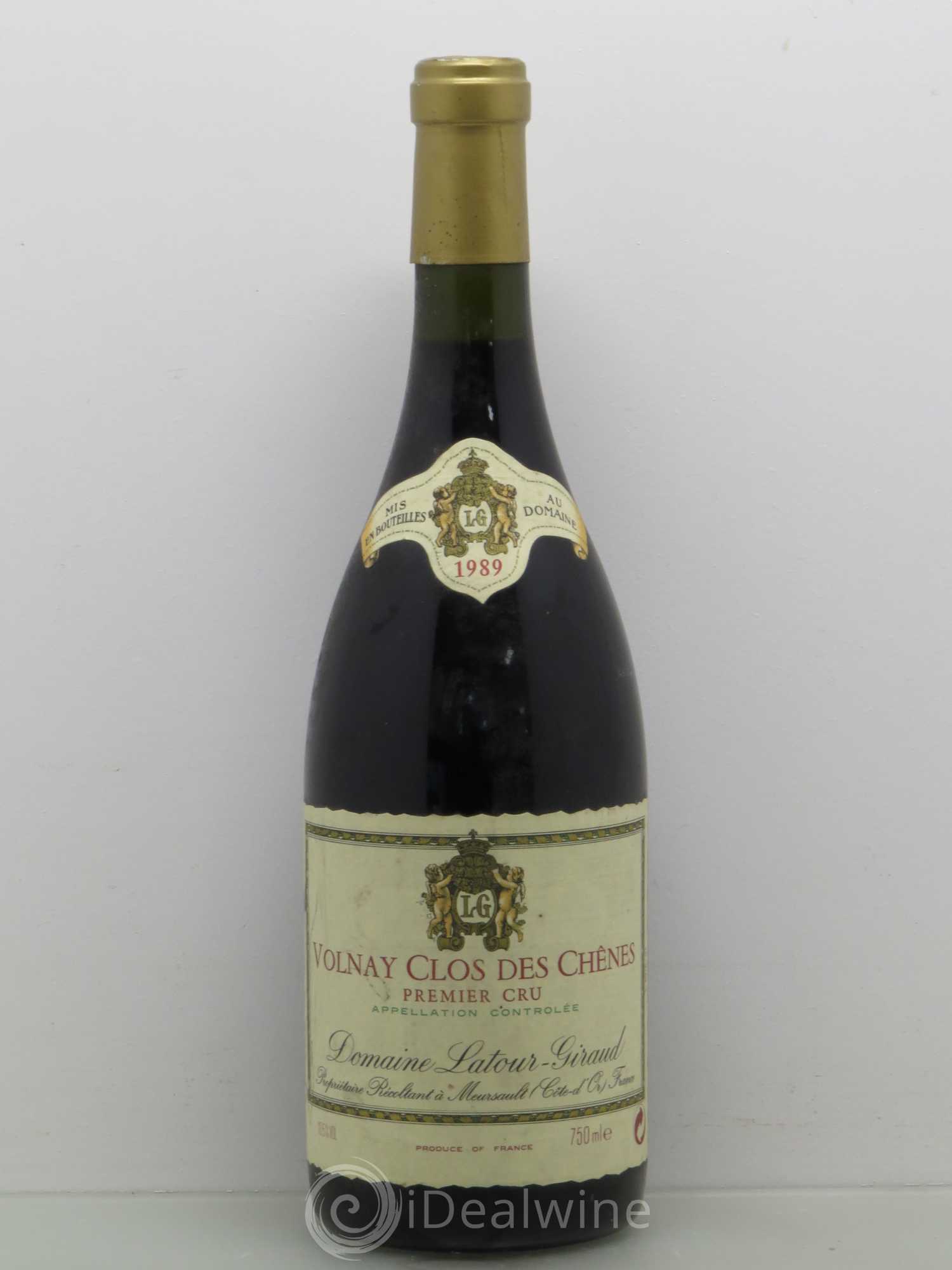 Volnay 1er Cru Clos Des Chenes Domaine Latour Giraud 1989 - Posten von 1 Flasche - 0