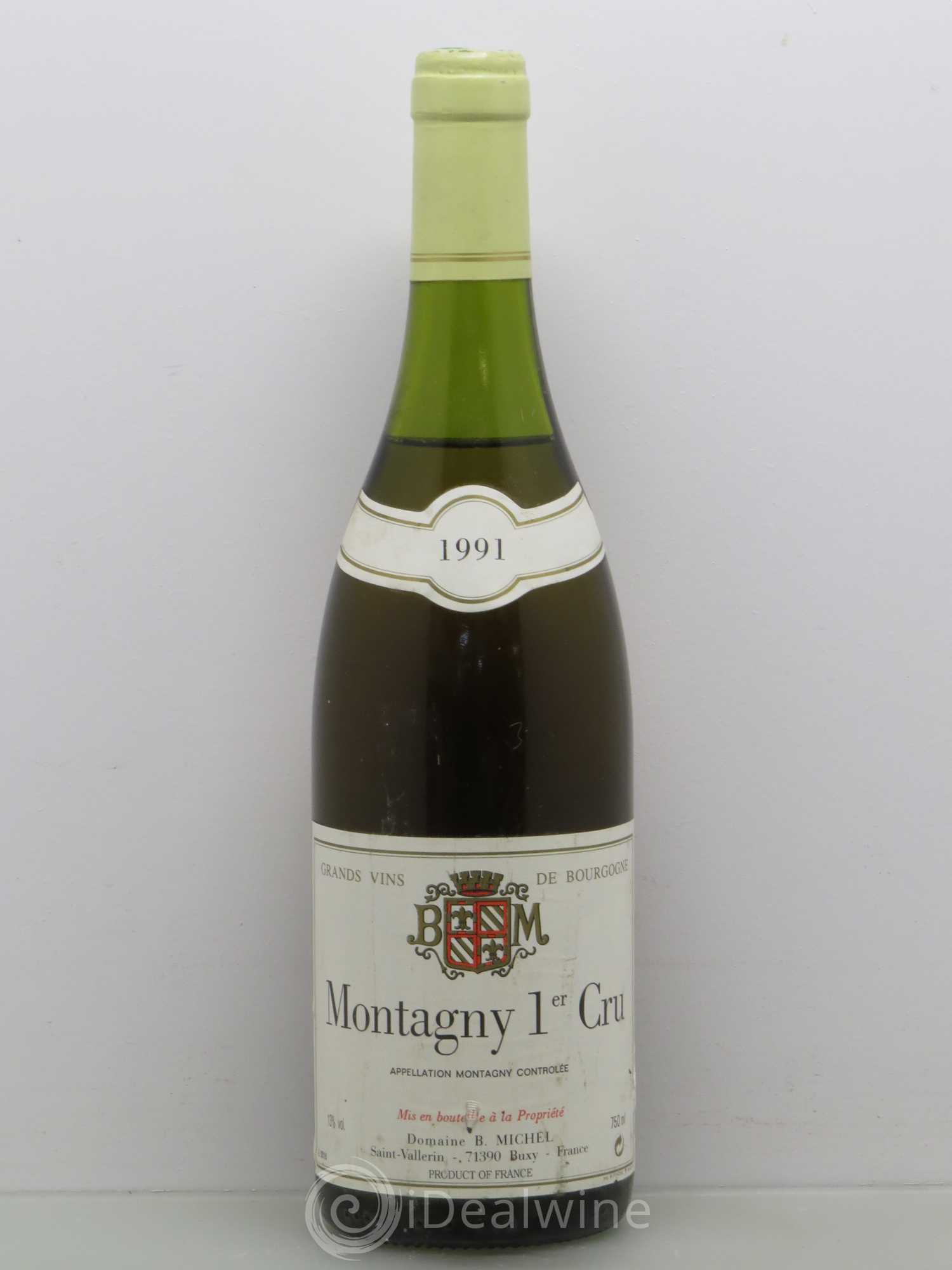 Montagny 1er Cru Domaine Michel 1991 - Lot de 1 bouteille - 0