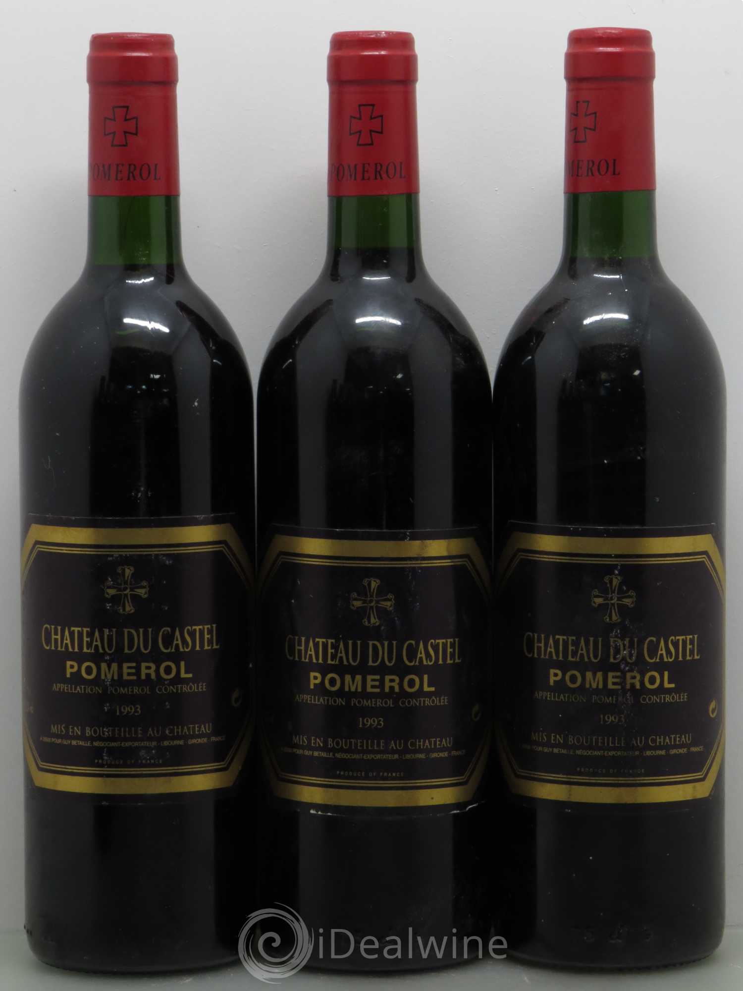Pomerol Château Du Castel 1993 - Lot de 6 bouteilles - 1