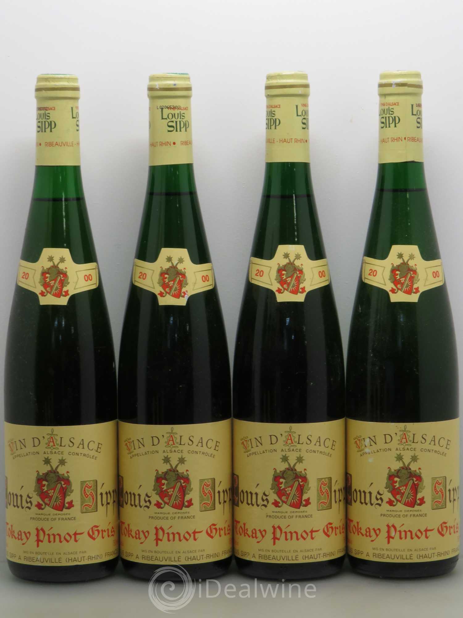 Pinot Gris Louis Sipp 2000 - Posten von 8 Flaschen - 1