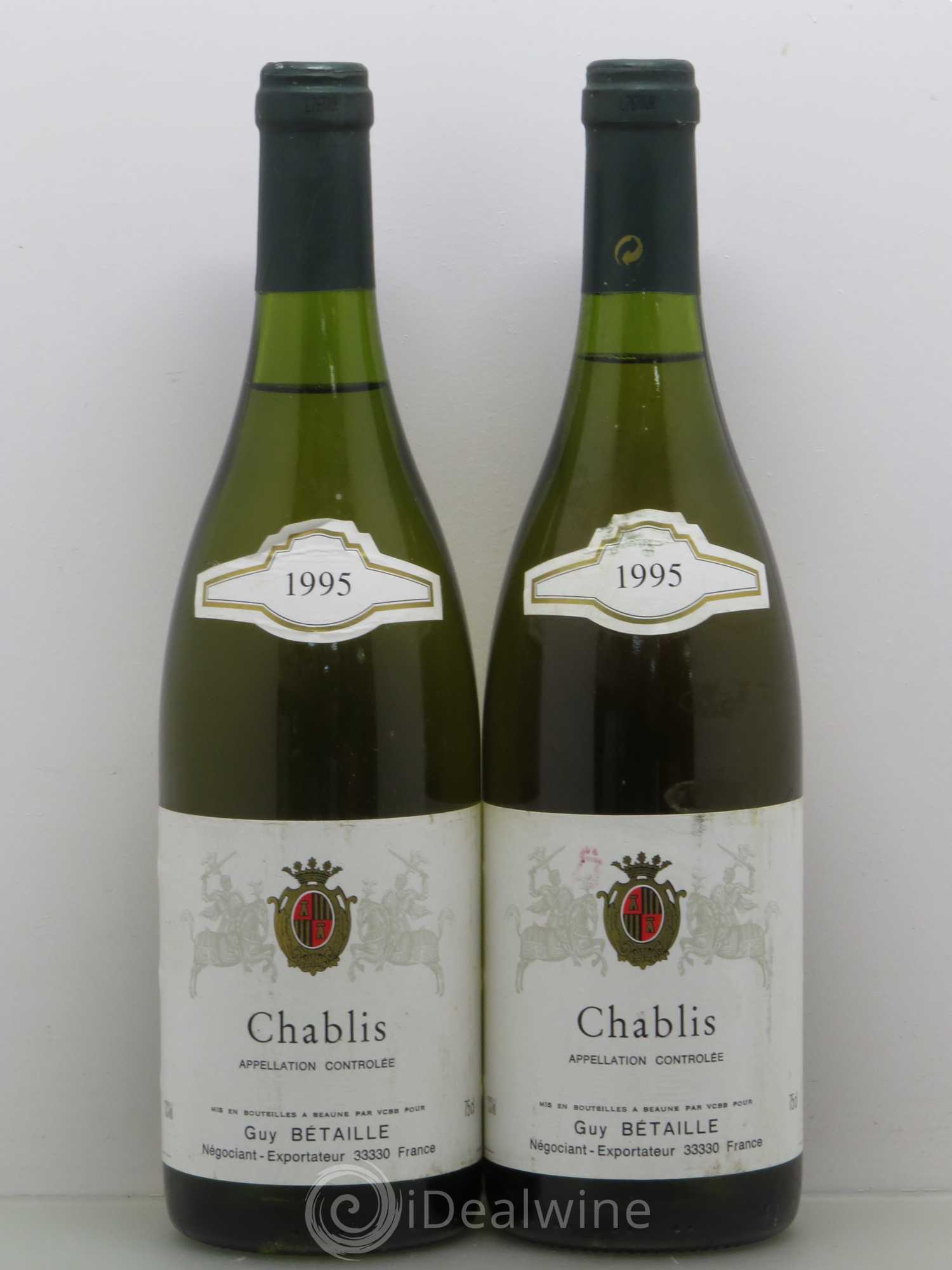 Chablis Guy Betaille 1995 - Posten von 5 Flaschen - 2