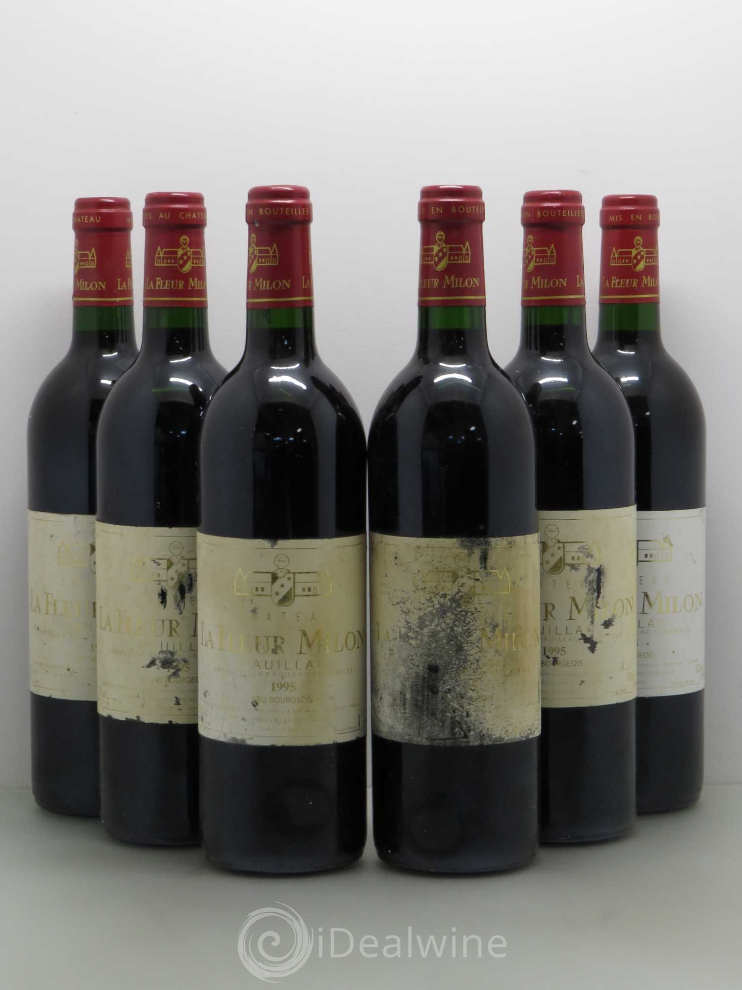 Château la Fleur Milon Cru Bourgeois (sans prix de réserve) 1995 - Lot de 6 bouteilles - 0