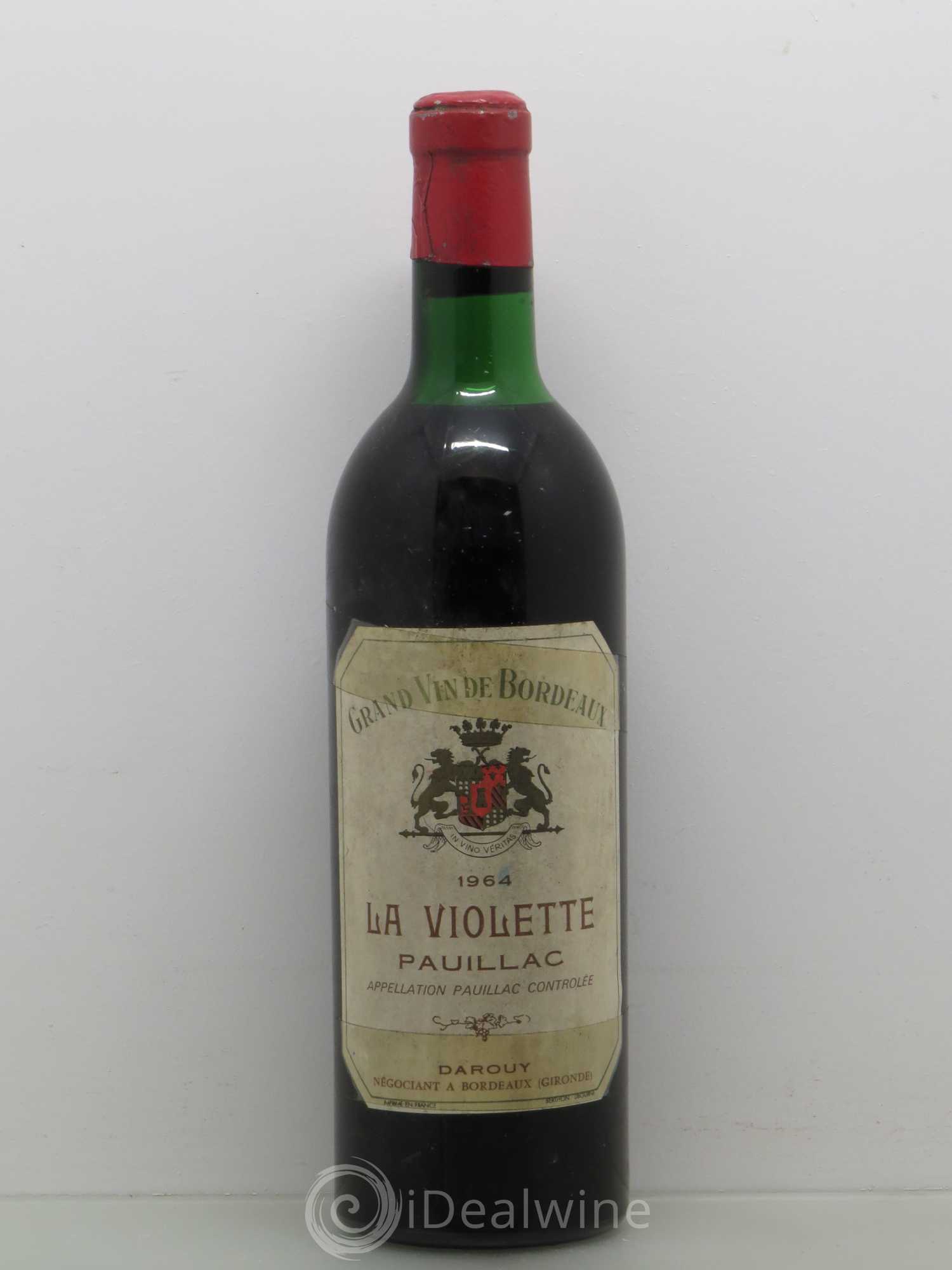 Pauillac La Violette 1964 - Lot de 1 bouteille - 0