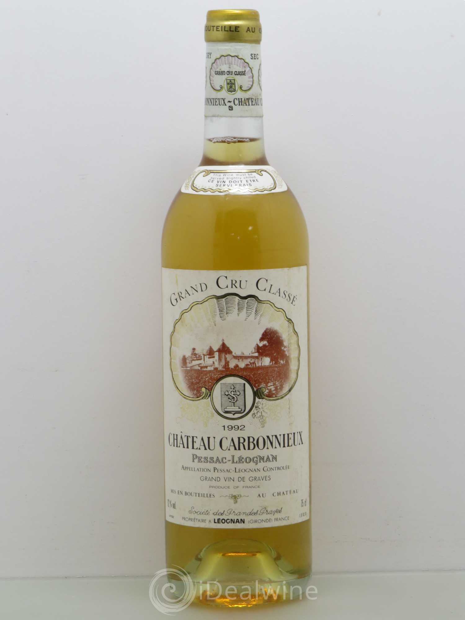 Château Carbonnieux Cru Classé de Graves (sans prix de réserve) 1992 - Lot de 1 bouteille - 0