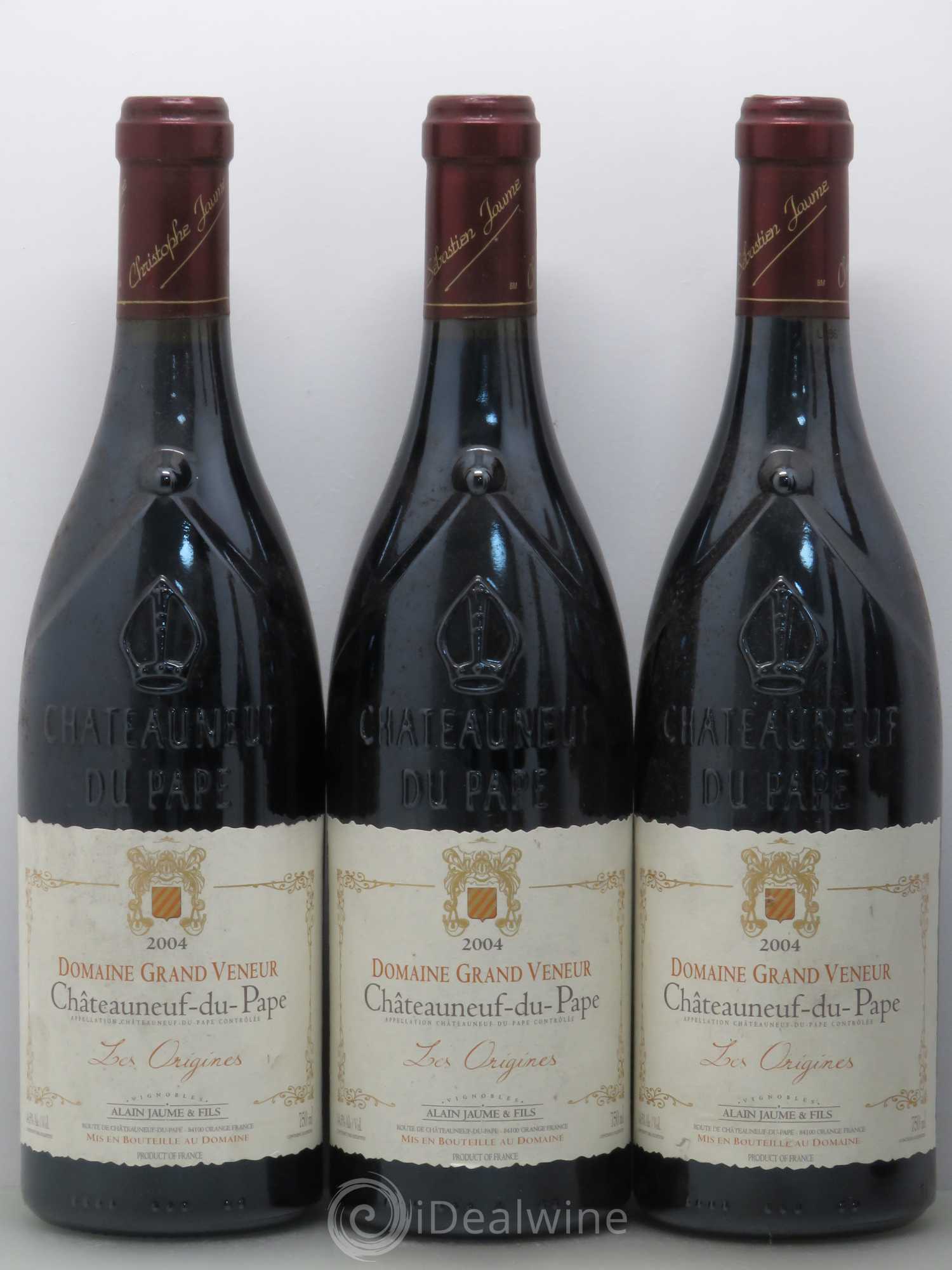 Châteauneuf-du-Pape Les Origines Grand Veneur (Domaine) 2004 - Lot de 5 bouteilles - 1