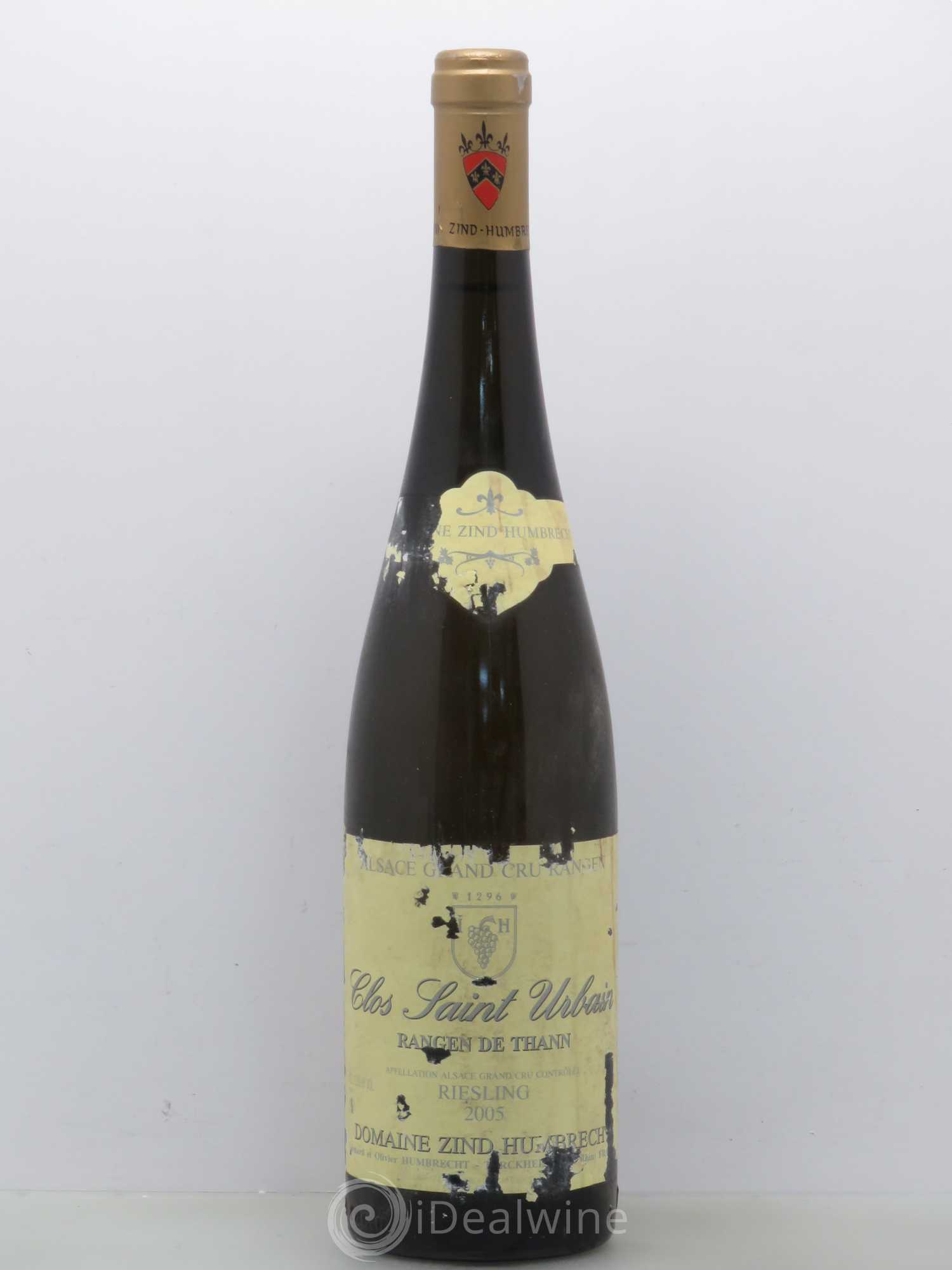 Alsace Riesling Grand Cru Rangen de Thann Clos Saint Urbain Zind-Humbrecht (Domaine) 2005 - Lot de 1 bouteille - 0