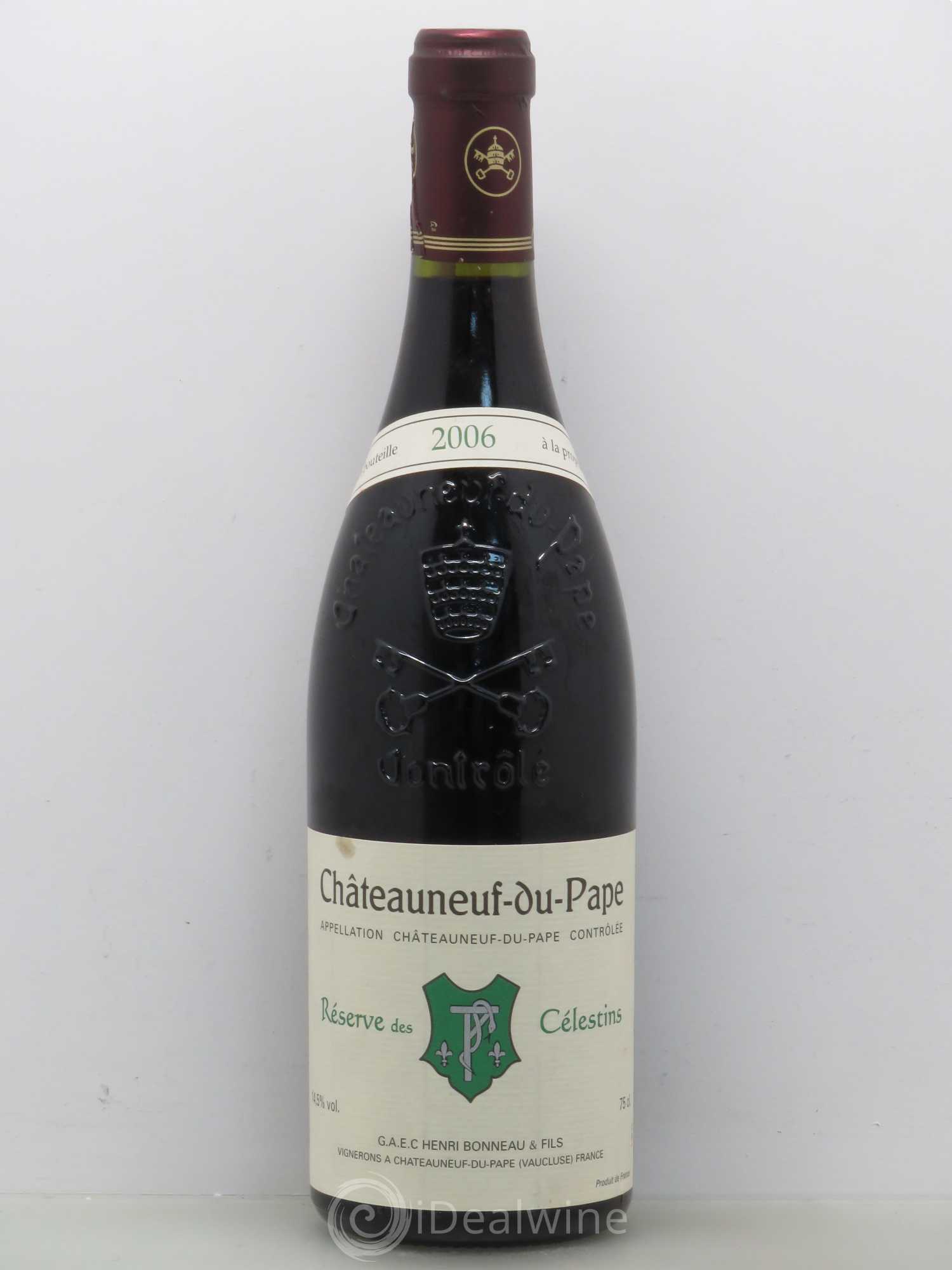 Châteauneuf-du-Pape Réserve des Célestins Henri Bonneau & Fils 2006 - Lot de 1 bouteille - 0
