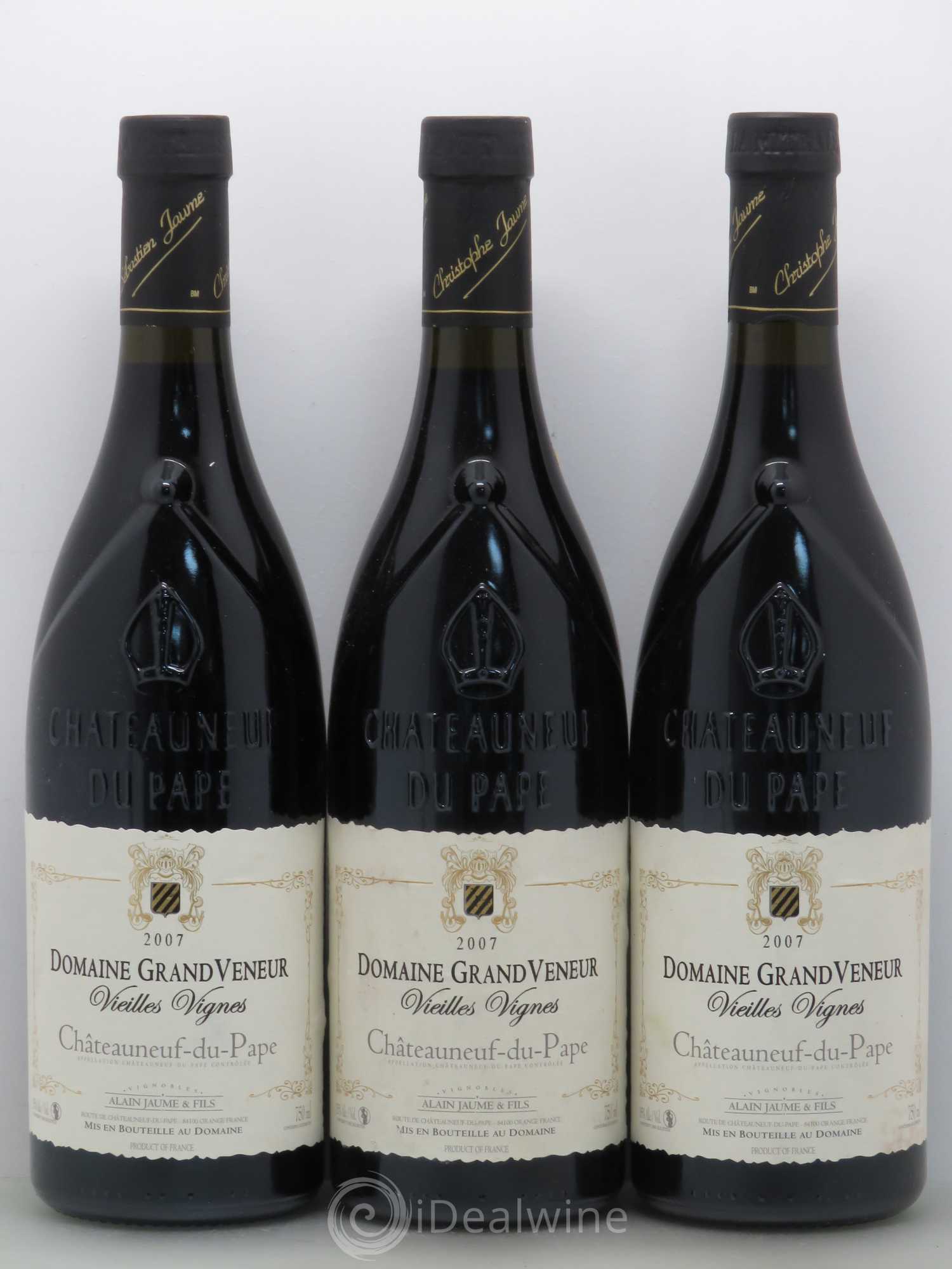 Châteauneuf-du-Pape Vieilles Vignes Grand Veneur (Domaine) 2007 - Lot de 3 bouteilles - 0