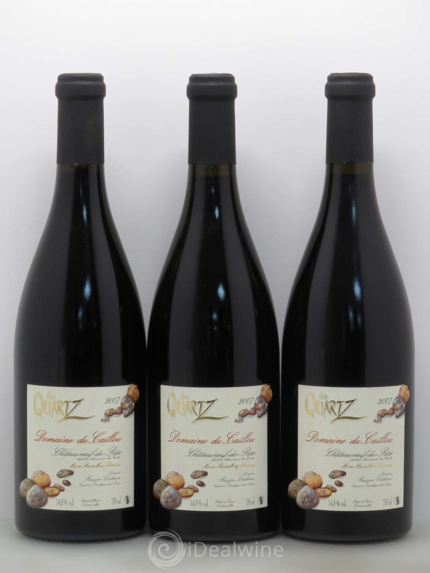 Châteauneuf-du-Pape Les Quartz Clos du Caillou 2007 - Lot de 3 bouteilles - 0