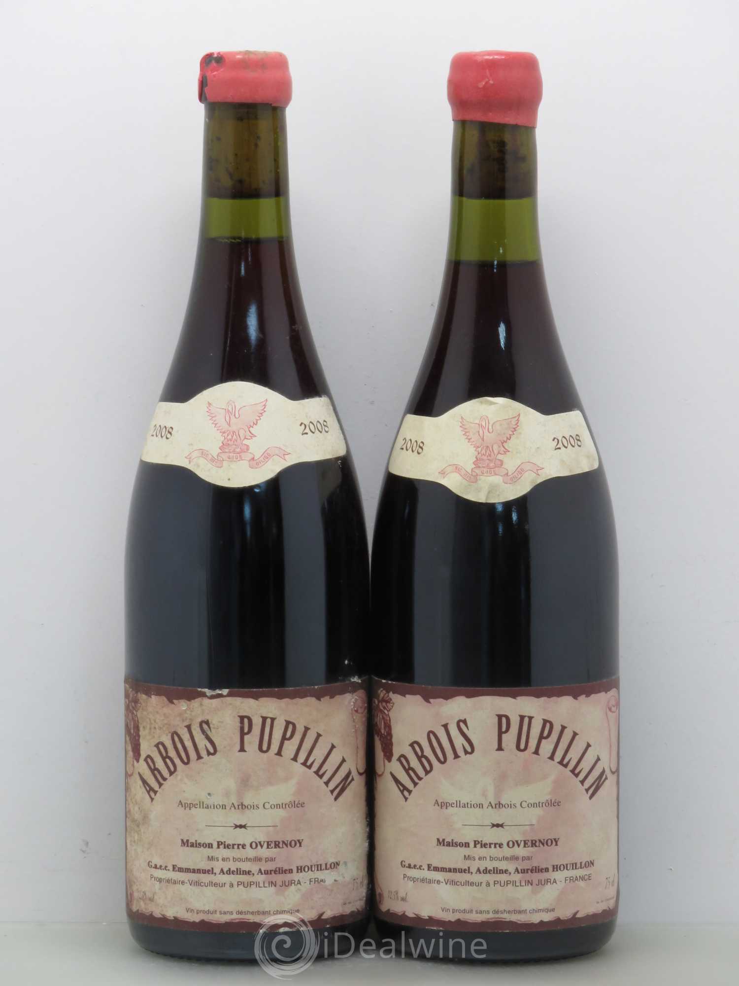 Arbois-Pupillin Poulsard (cire rouge) Overnoy-Houillon (Domaine) 2008 - Lot de 2 bouteilles - 0