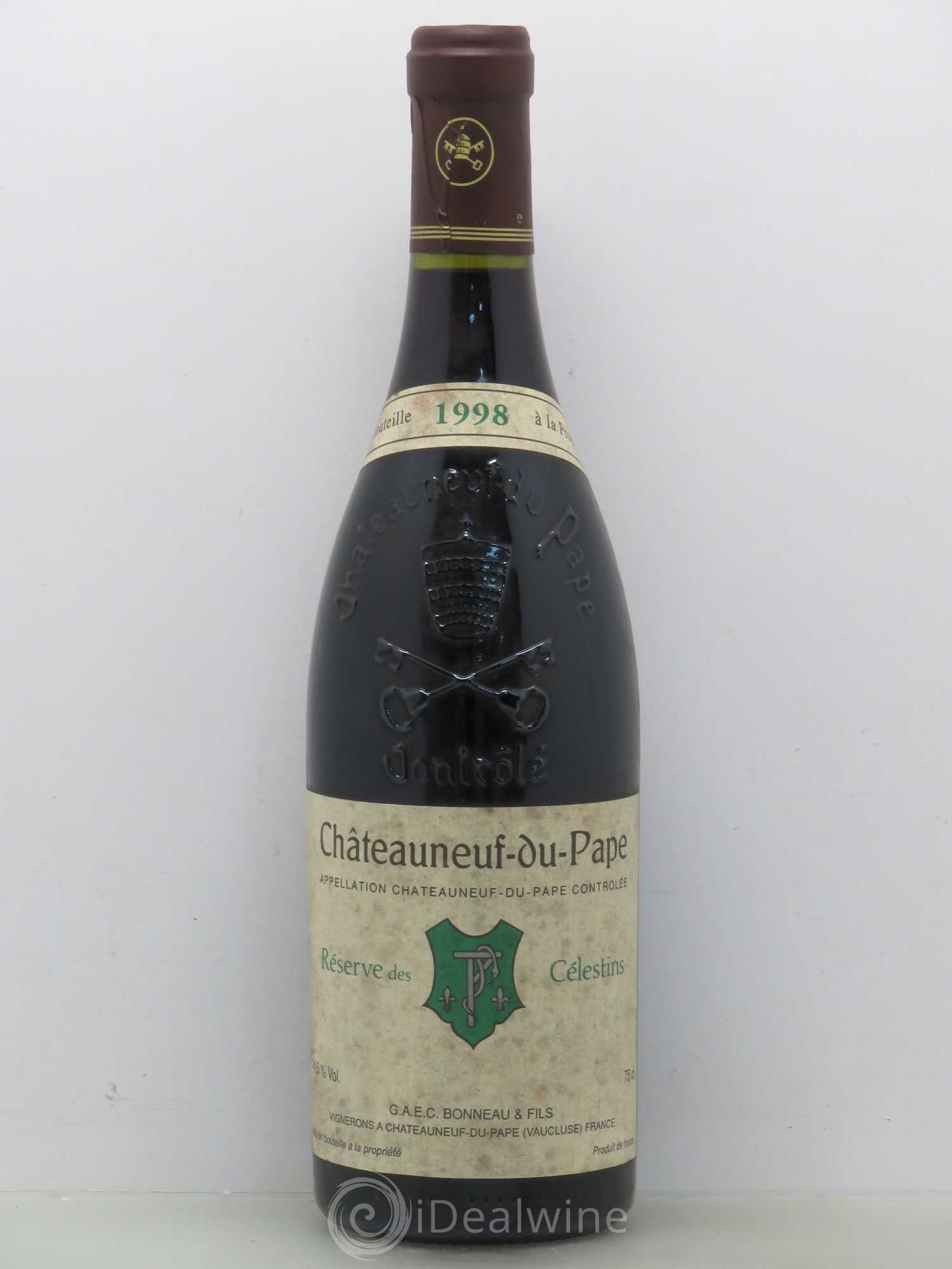 Châteauneuf-du-Pape Réserve des Célestins Henri Bonneau & Fils 1998 - Lot de 1 bouteille - 0