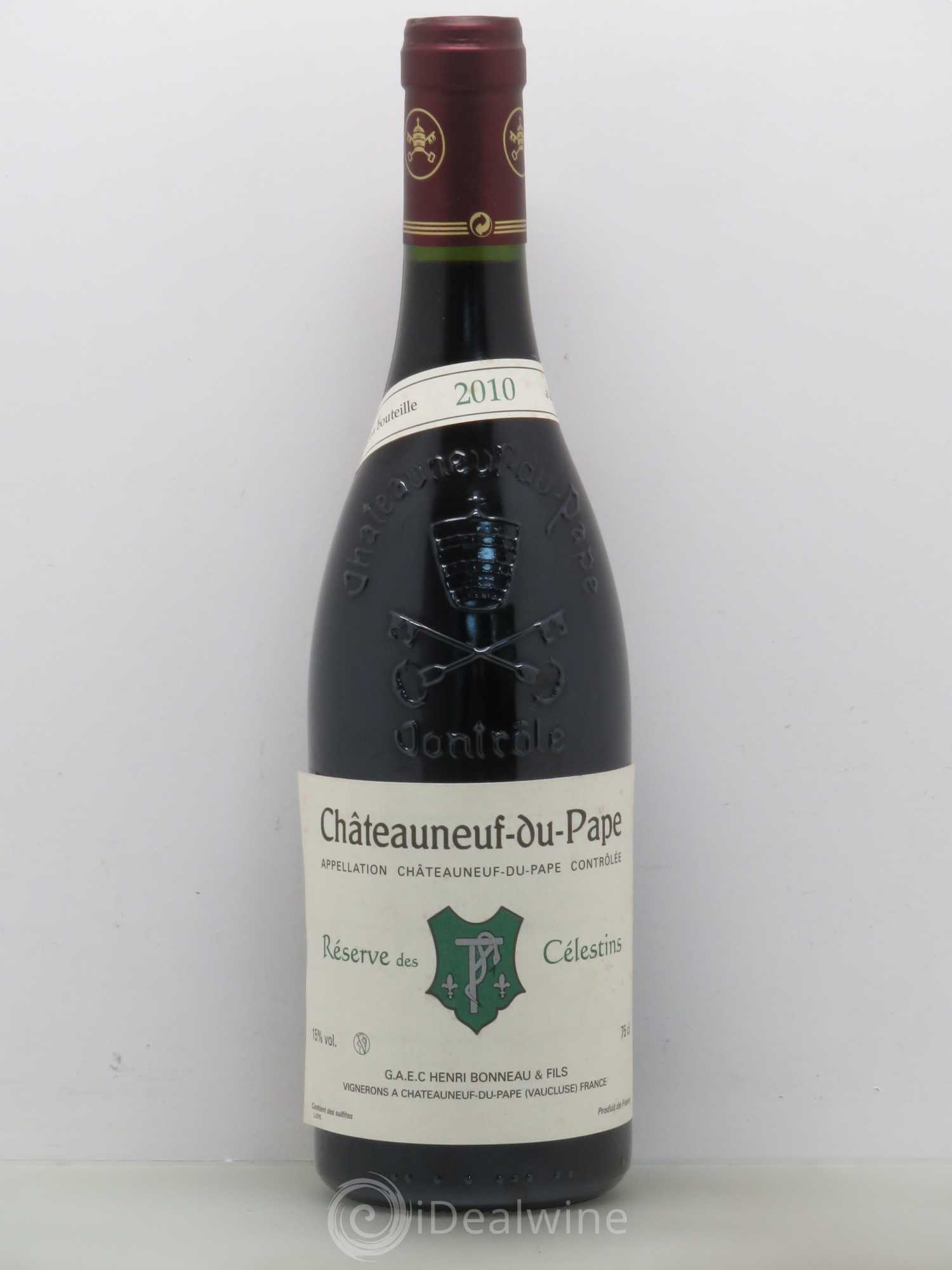 Châteauneuf-du-Pape Réserve des Célestins Henri Bonneau & Fils 2010 - Lot de 1 bouteille - 0
