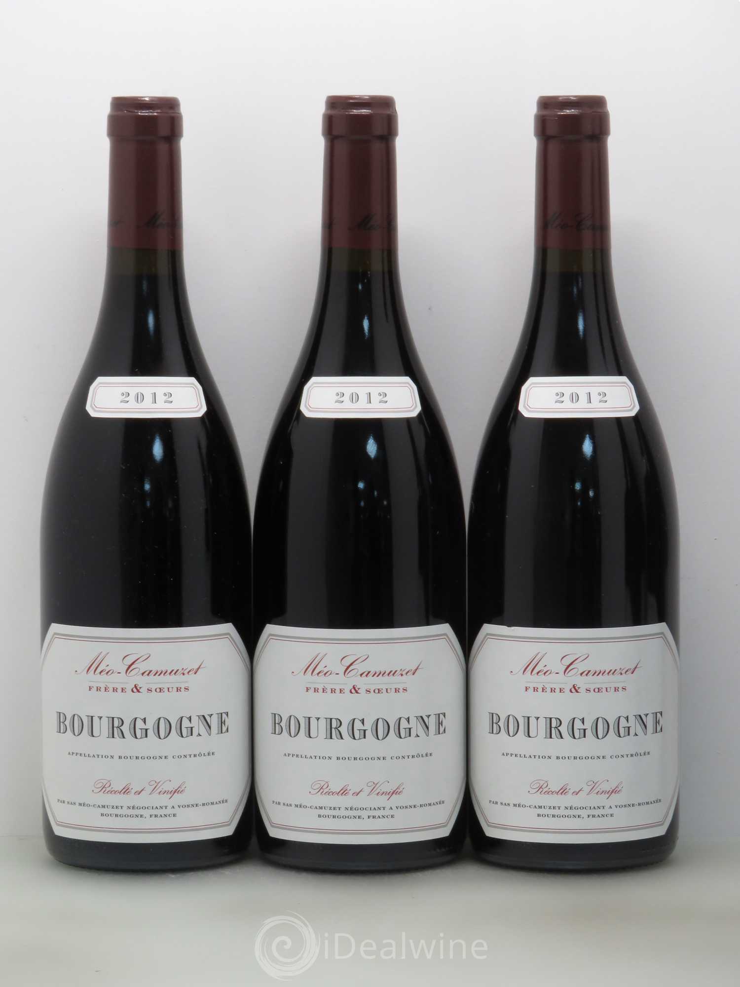Bourgogne Méo-Camuzet (Frère & Soeurs) 2012 - Lot de 5 bouteilles - 1