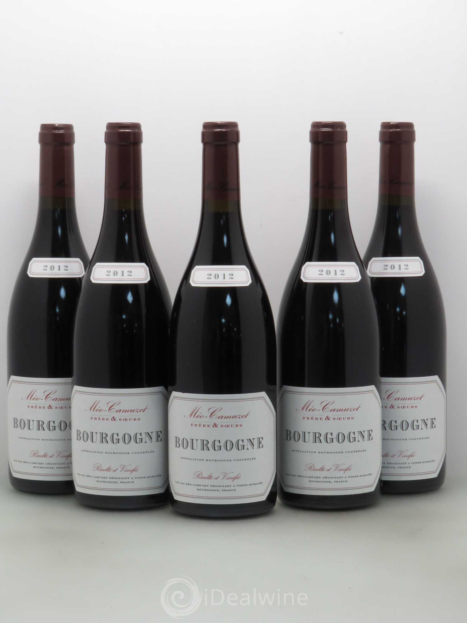 Bourgogne Méo-Camuzet (Frère & Soeurs) 2012 - Lot de 5 bouteilles - 0
