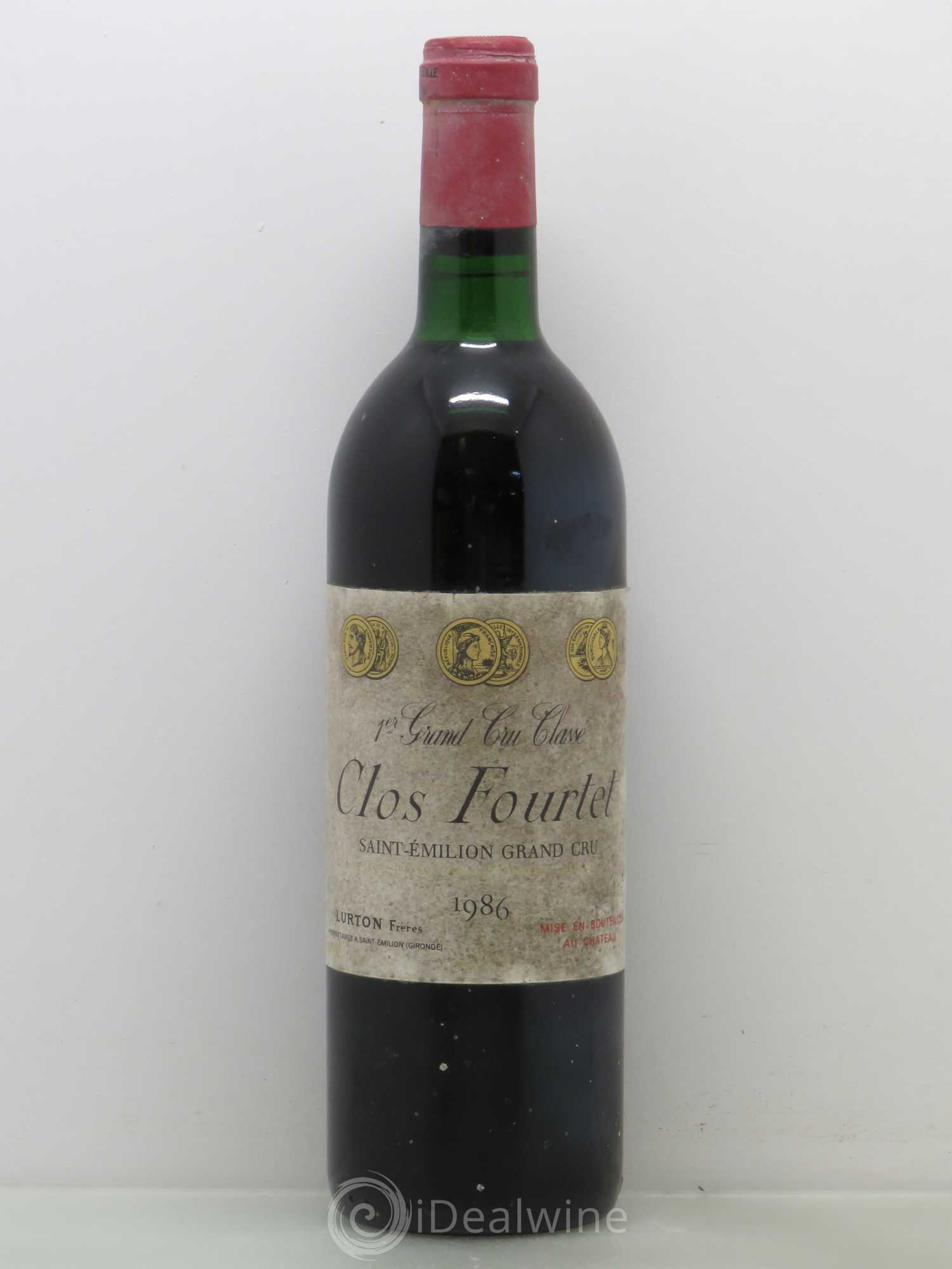 Clos Fourtet 1er Grand Cru Classé B 1986 - Lot de 1 bouteille - 0