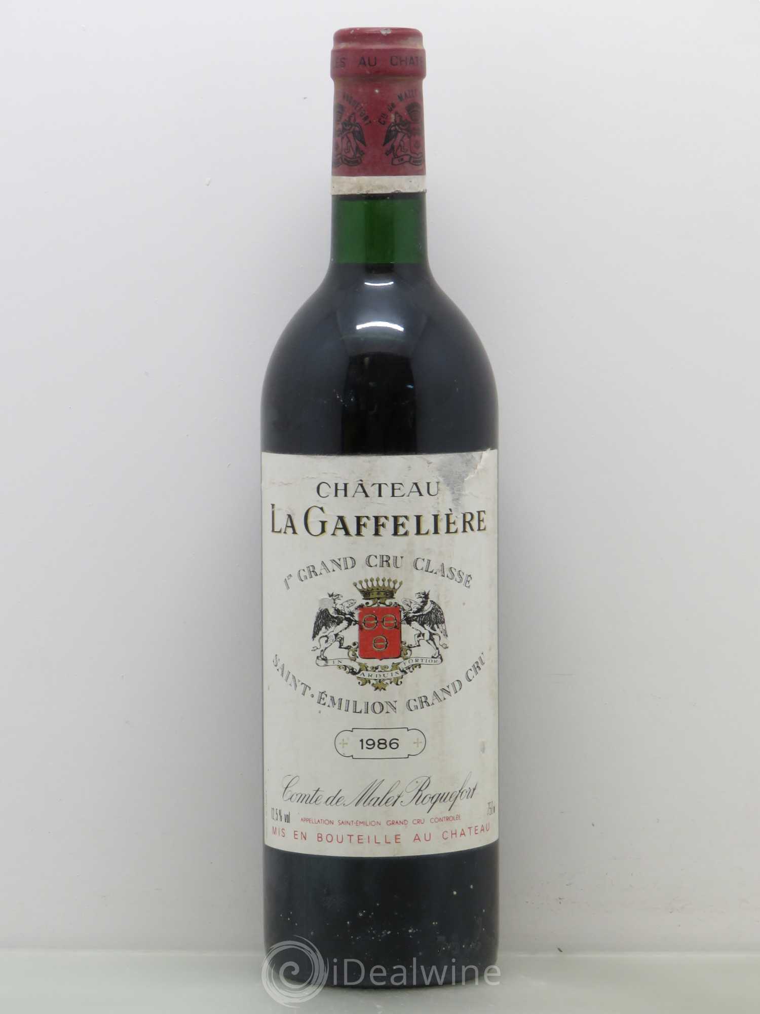 Château la Gaffelière 1er Grand Cru Classé B 1986 - Lot de 1 bouteille - 0