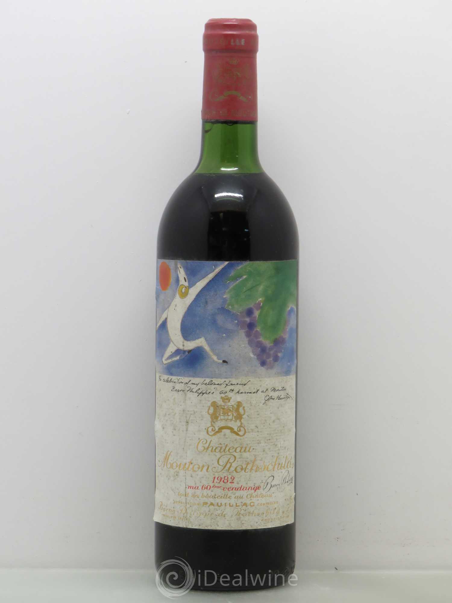 Château Mouton Rothschild 1er Grand Cru Classé 1982 - Lot de 1 bouteille - 0