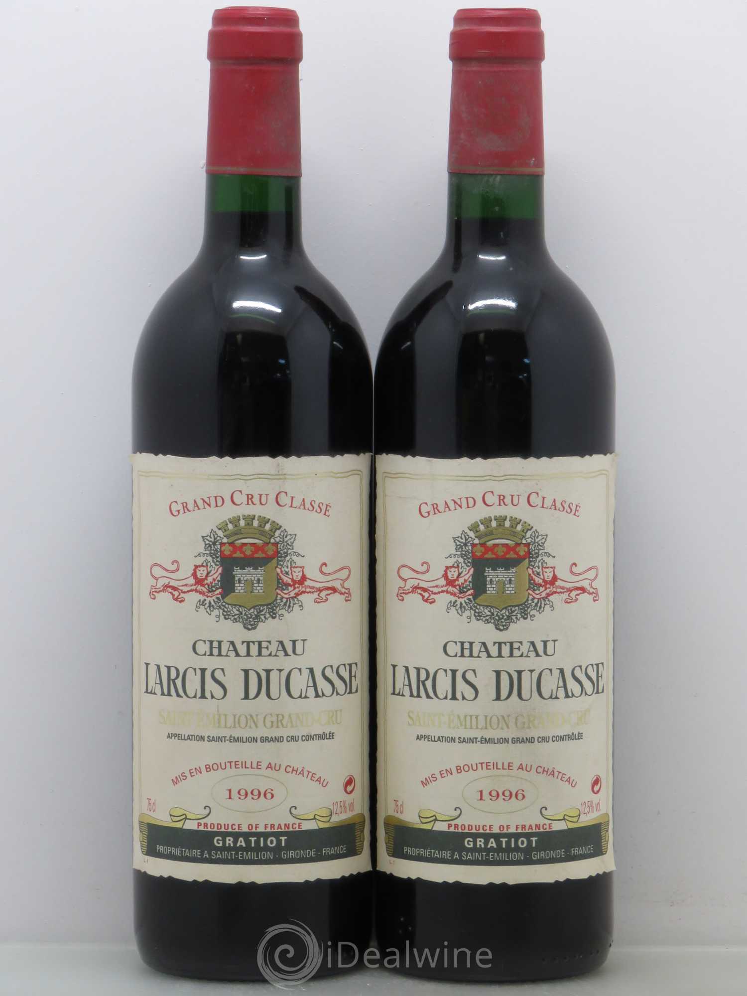 Château Larcis Ducasse 1er Grand Cru Classé B 1996 - Lot de 2 bouteilles - 0
