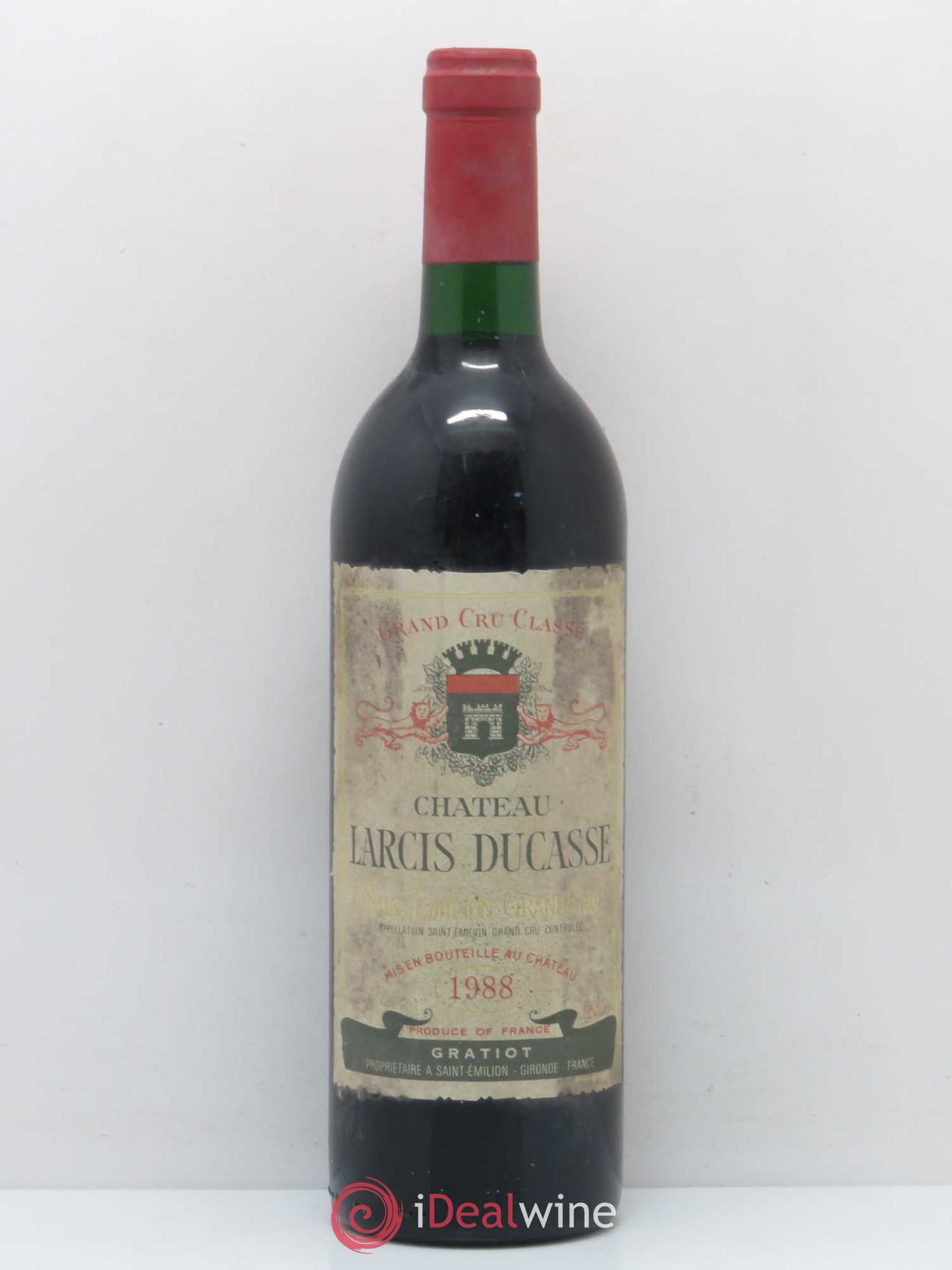 Château Larcis Ducasse 1er Grand Cru Classé B 1988 - Lot de 1 bouteille - 0