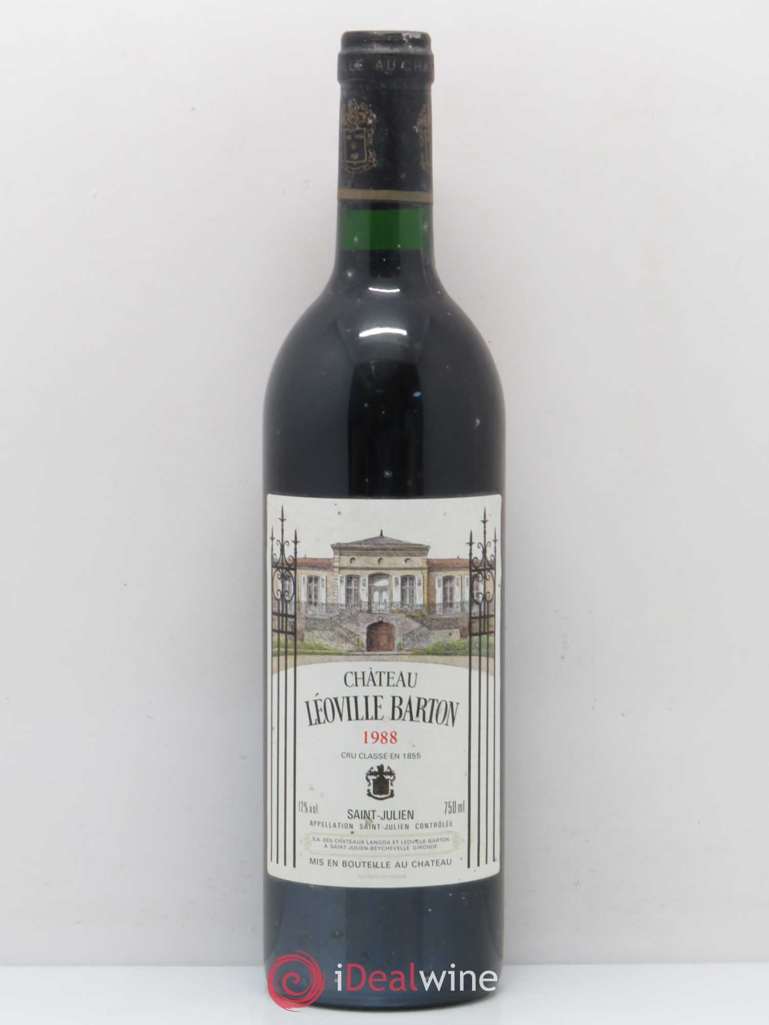 Château Léoville Barton 2ème Grand Cru Classé 1988 - Lot de 1 bouteille - 0