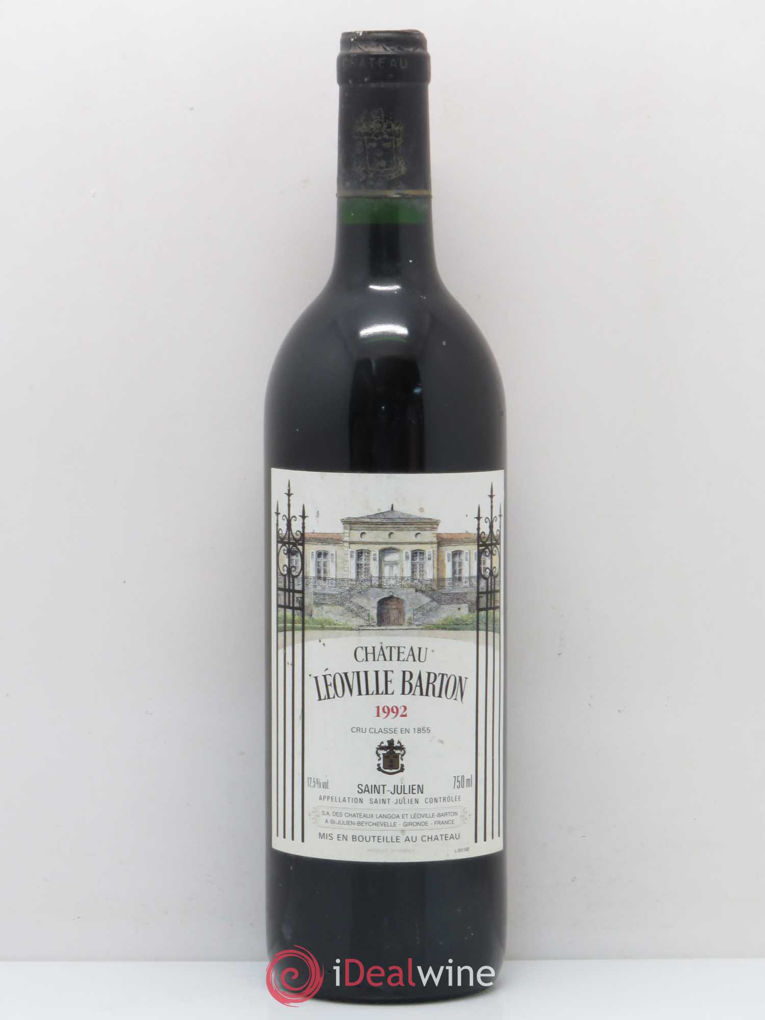 Château Léoville Barton 2ème Grand Cru Classé 1992 - Lot de 1 bouteille - 0